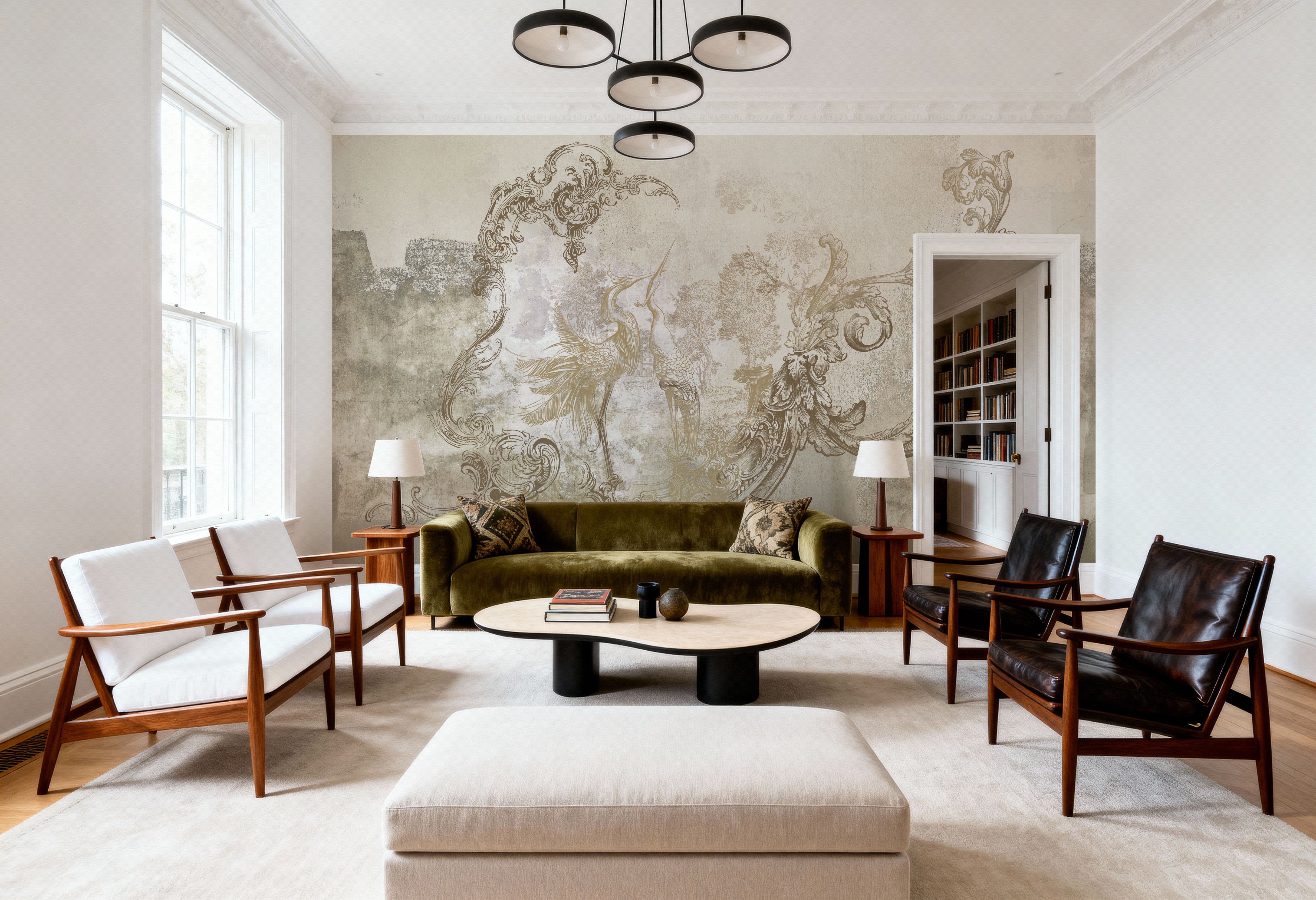 Retro Shield, Tapeten