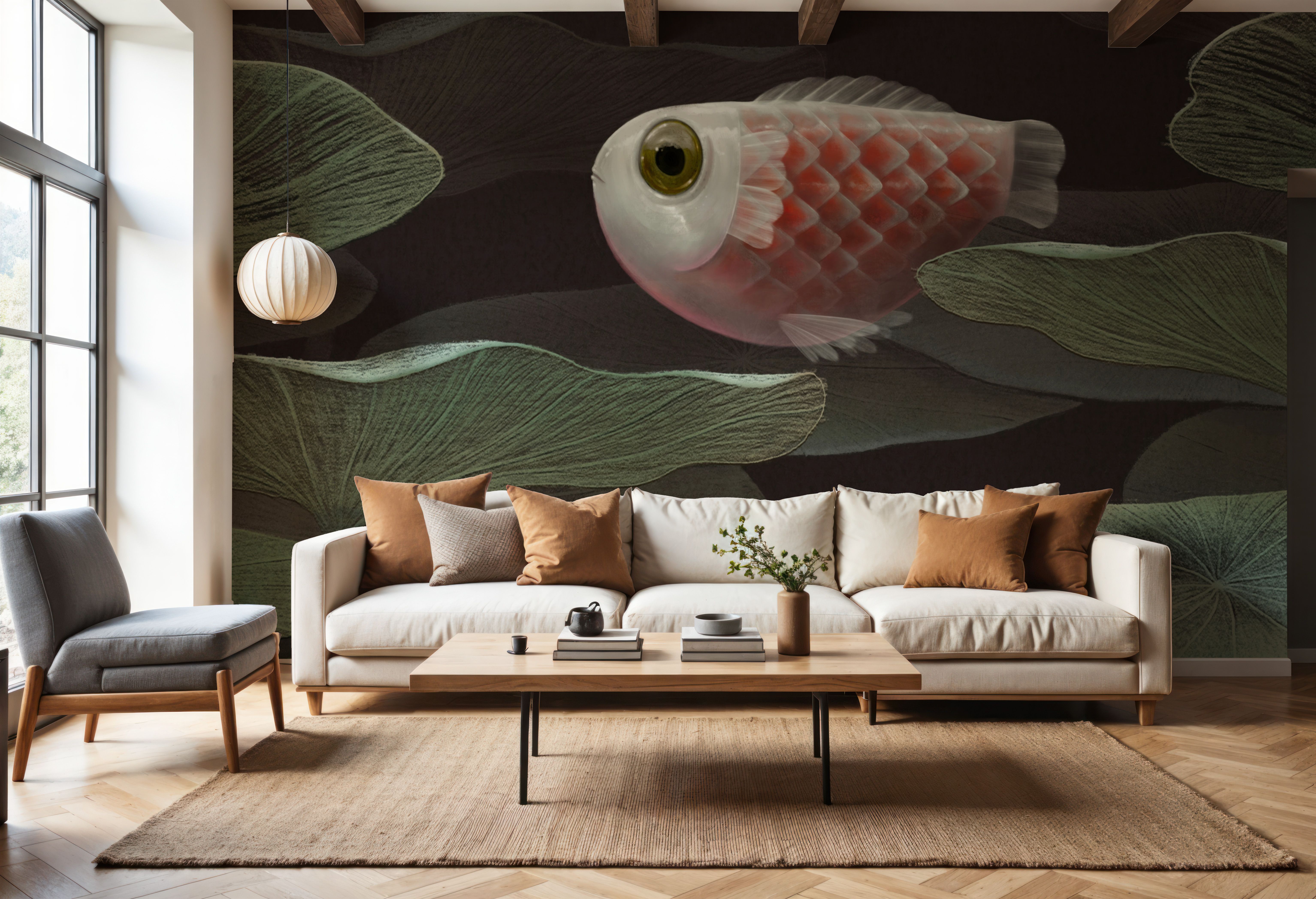 Lily Pond Koi