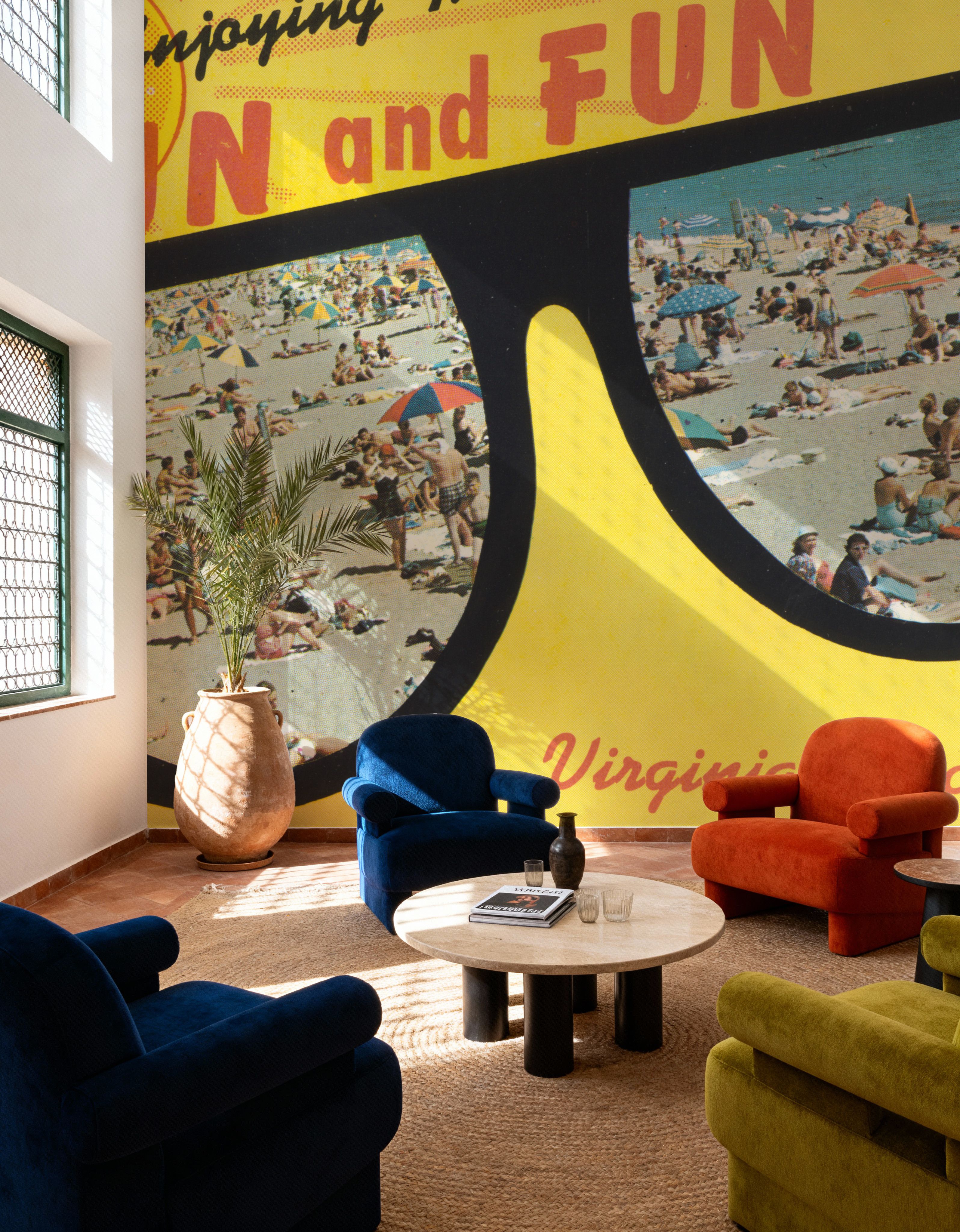 Greetings from the Sun and the Fun - Screenprint Postcard