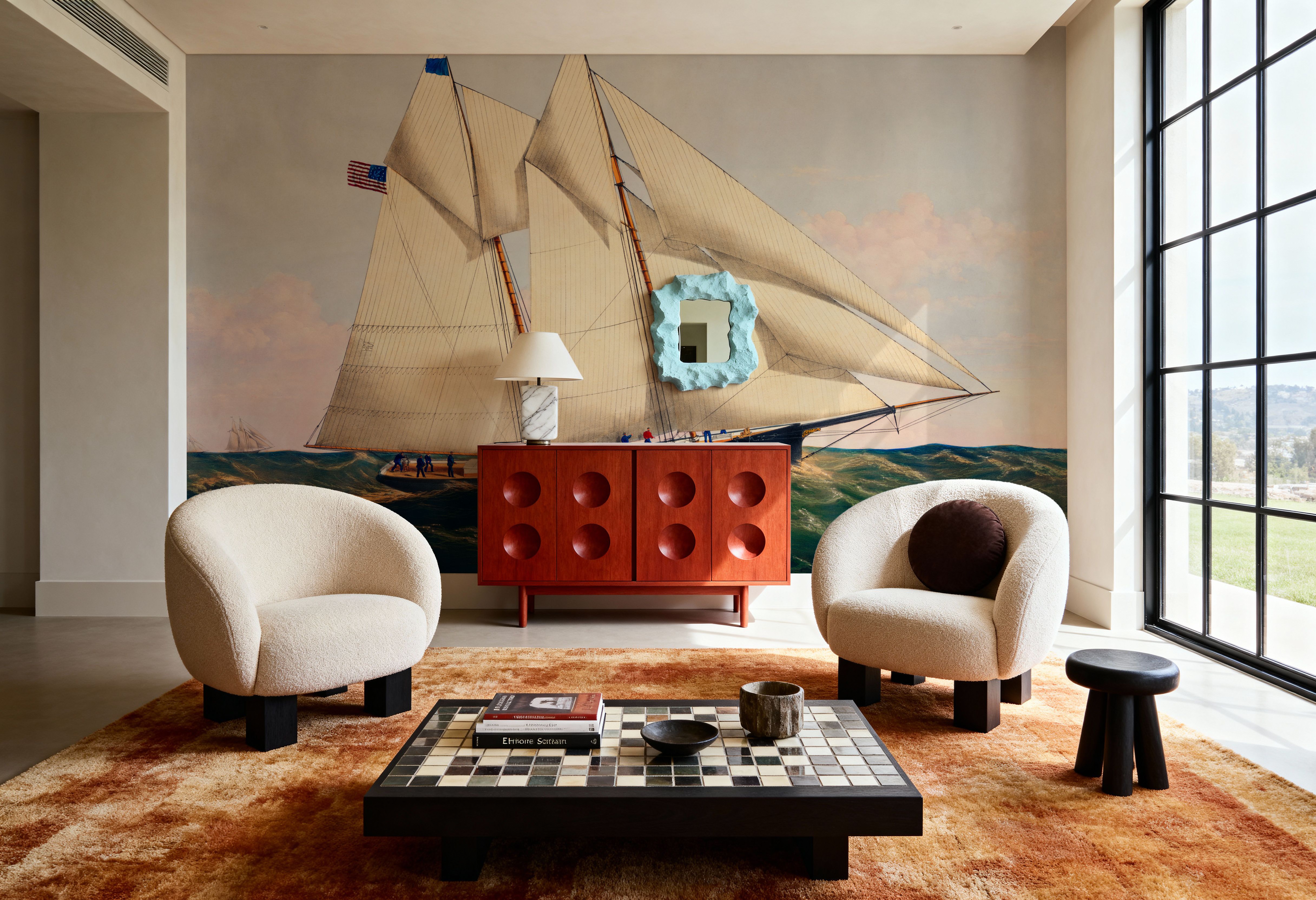 The Yacht Henrietta, Wallpaper