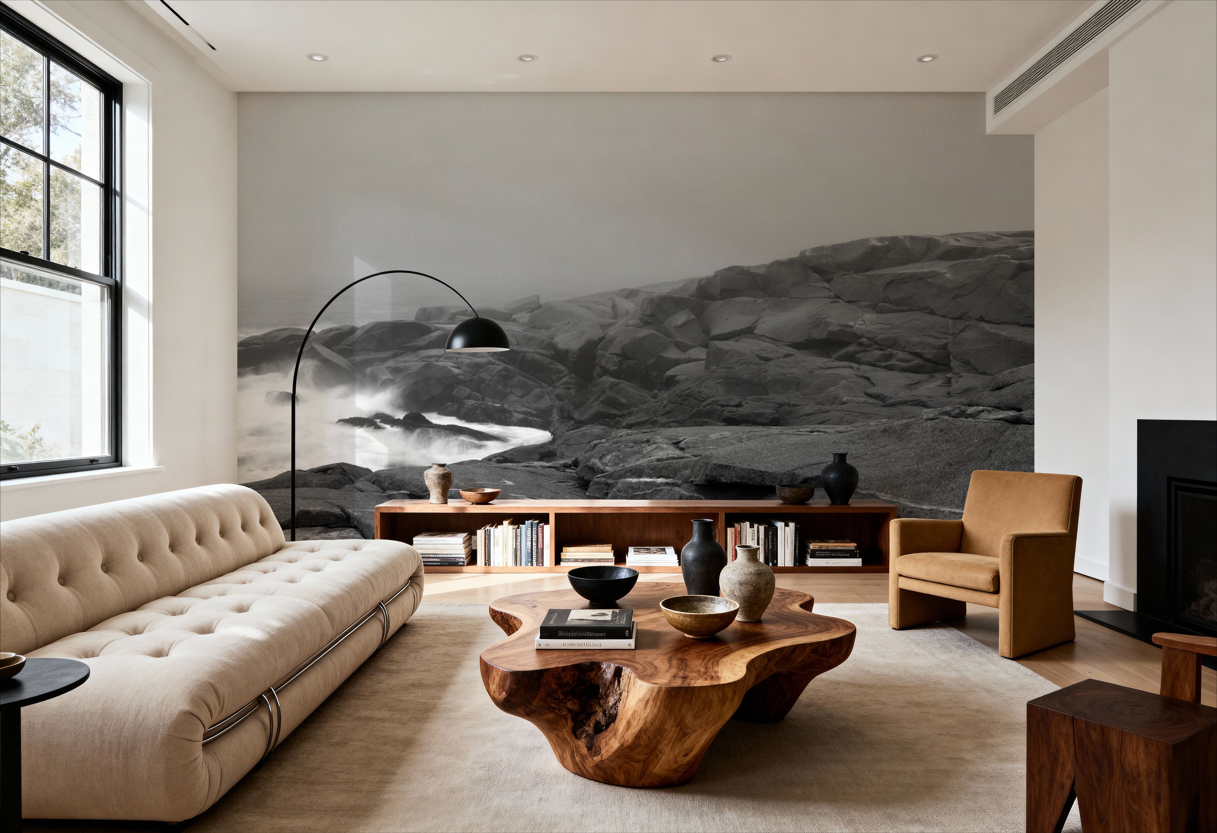 Peggy's Cove Lighthouse BW