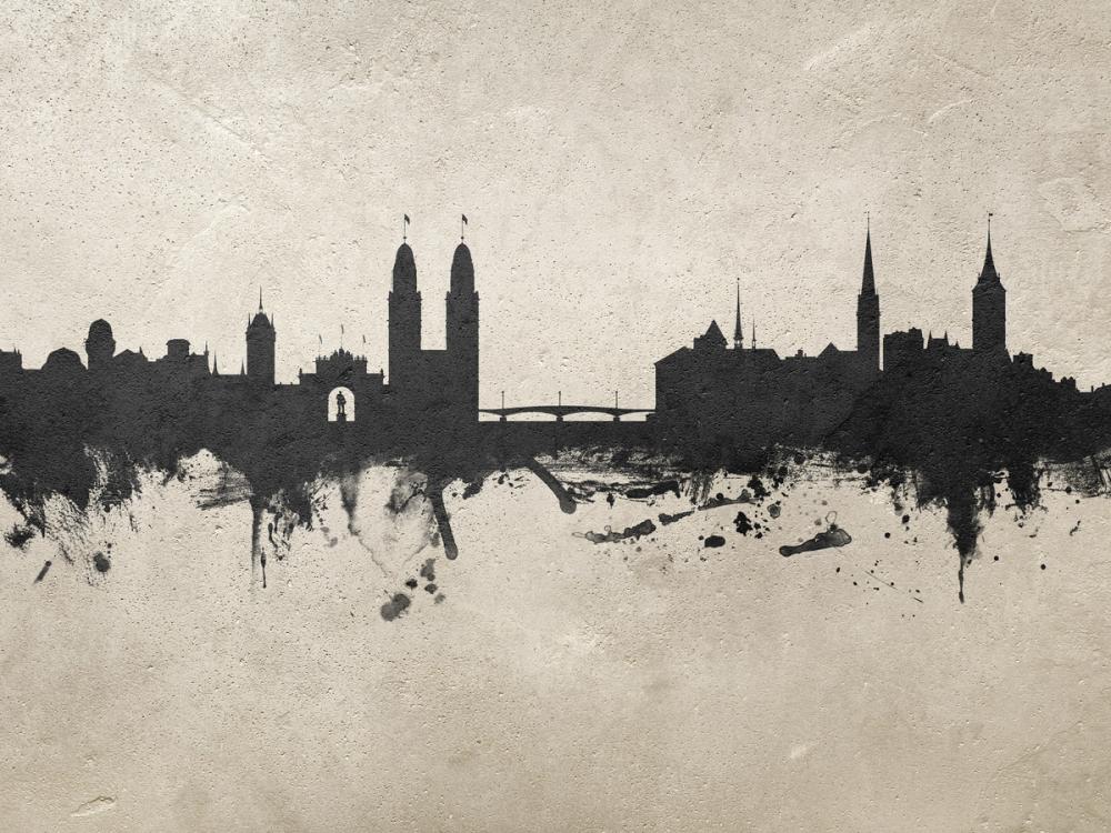 Zurich Switzerland Skyline Concrete