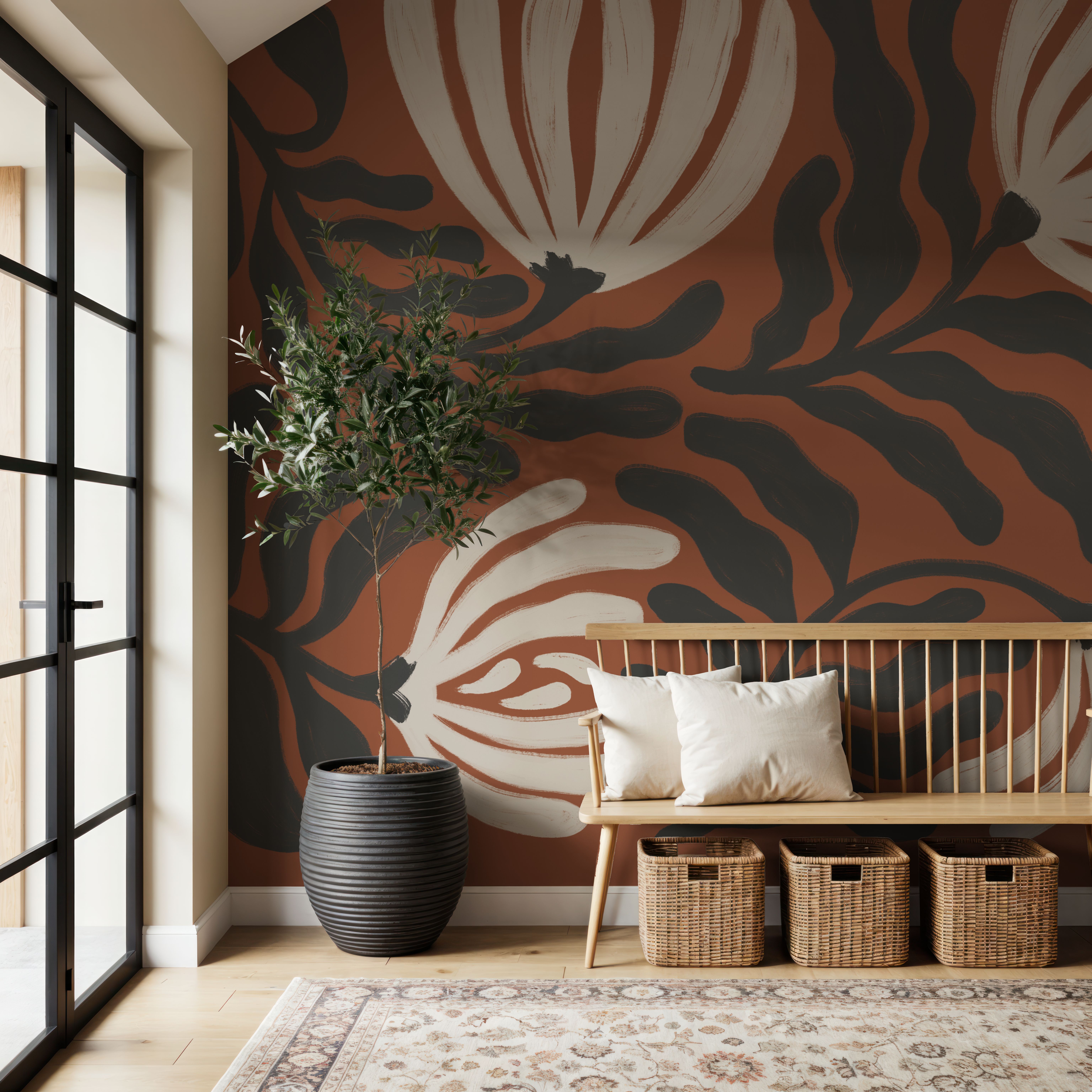 Simple Petals I Brown