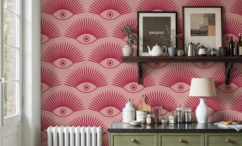 Art Deco Eye, Pink