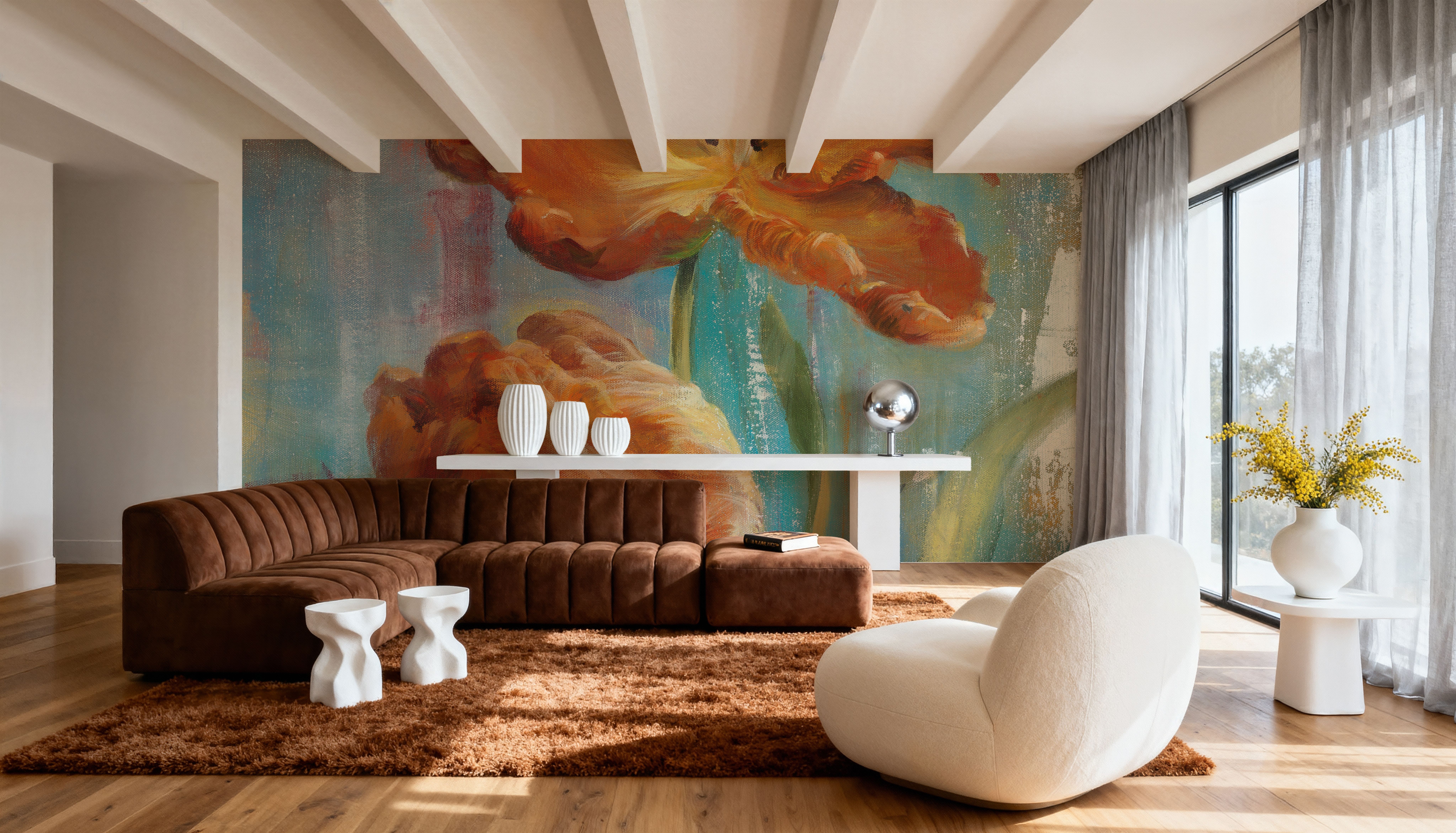 Parrot Tulips II, Papel pintado