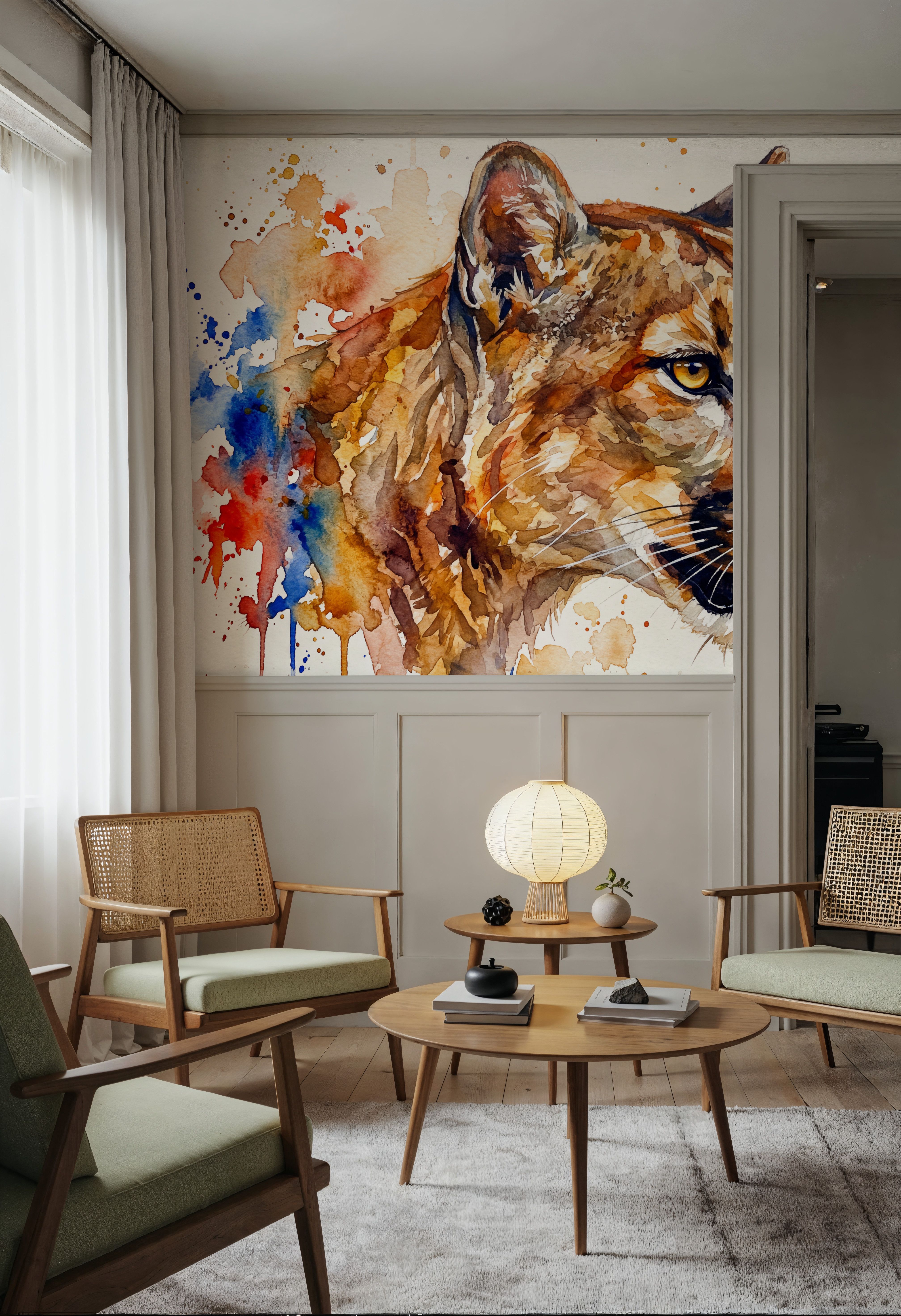 Cougar - Watercolor Predators Series