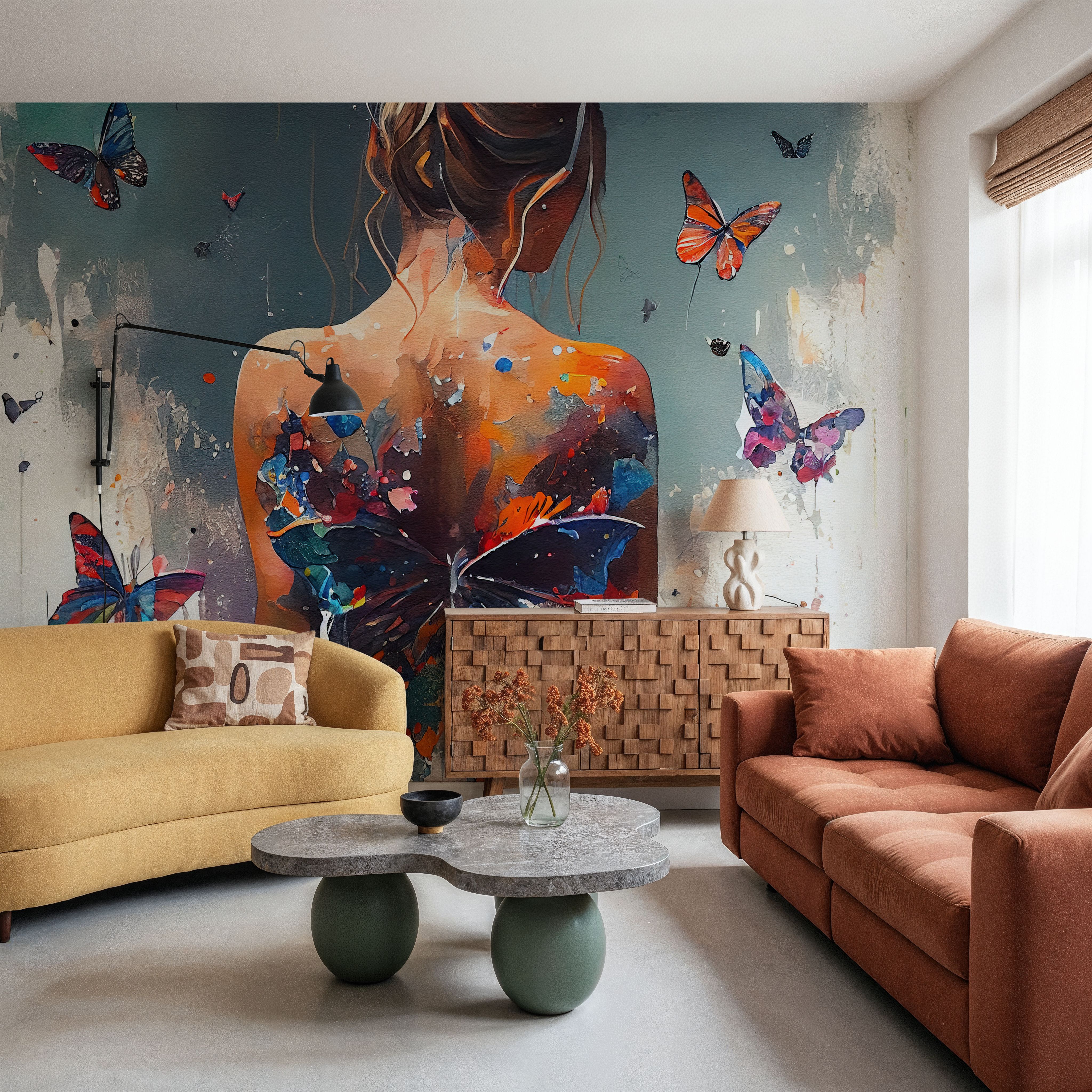 Powerful Butterflies Blue