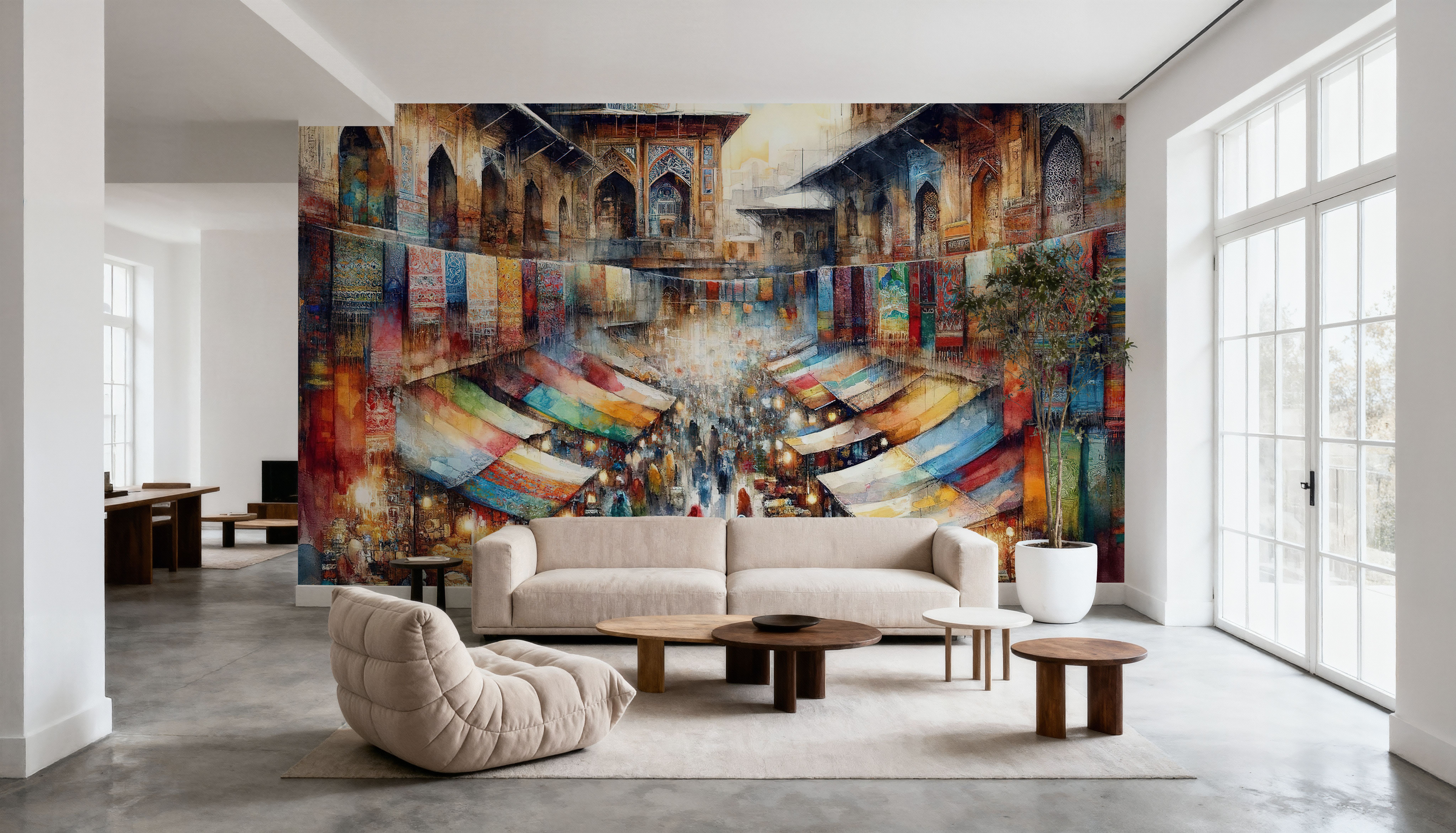 Bazaar's Symphony of Colors