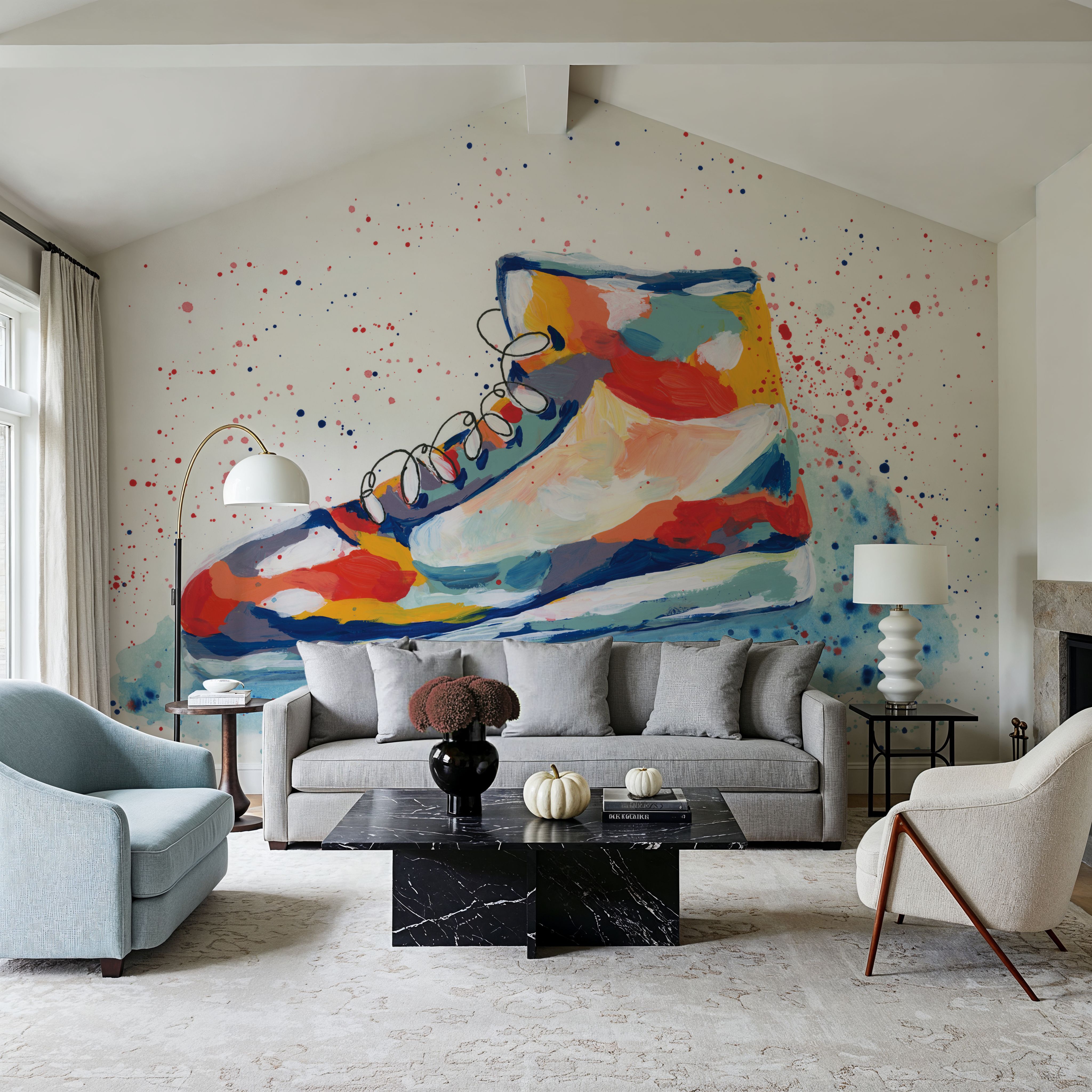 Abstract Basketball Shoe