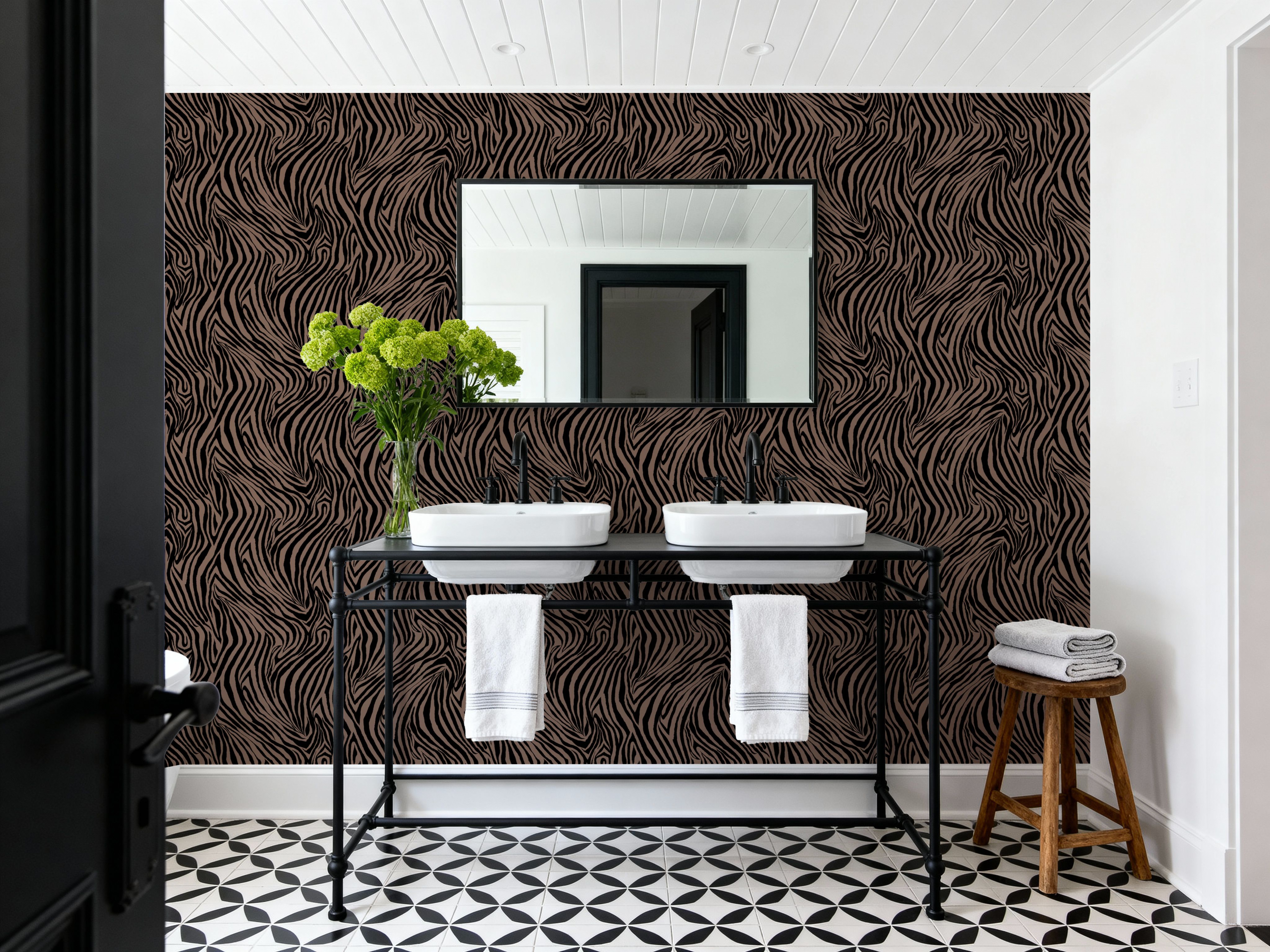 A Stripe of Zebra, Mauve