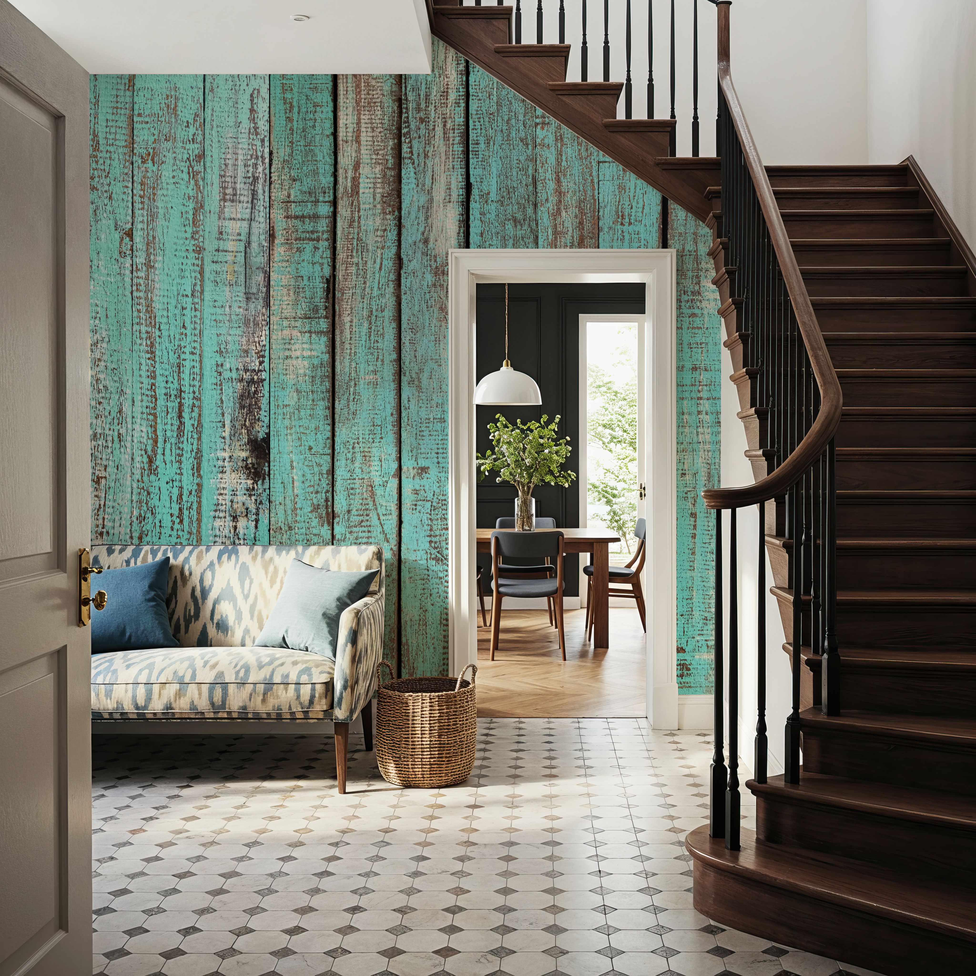Blue Wooden Planks
