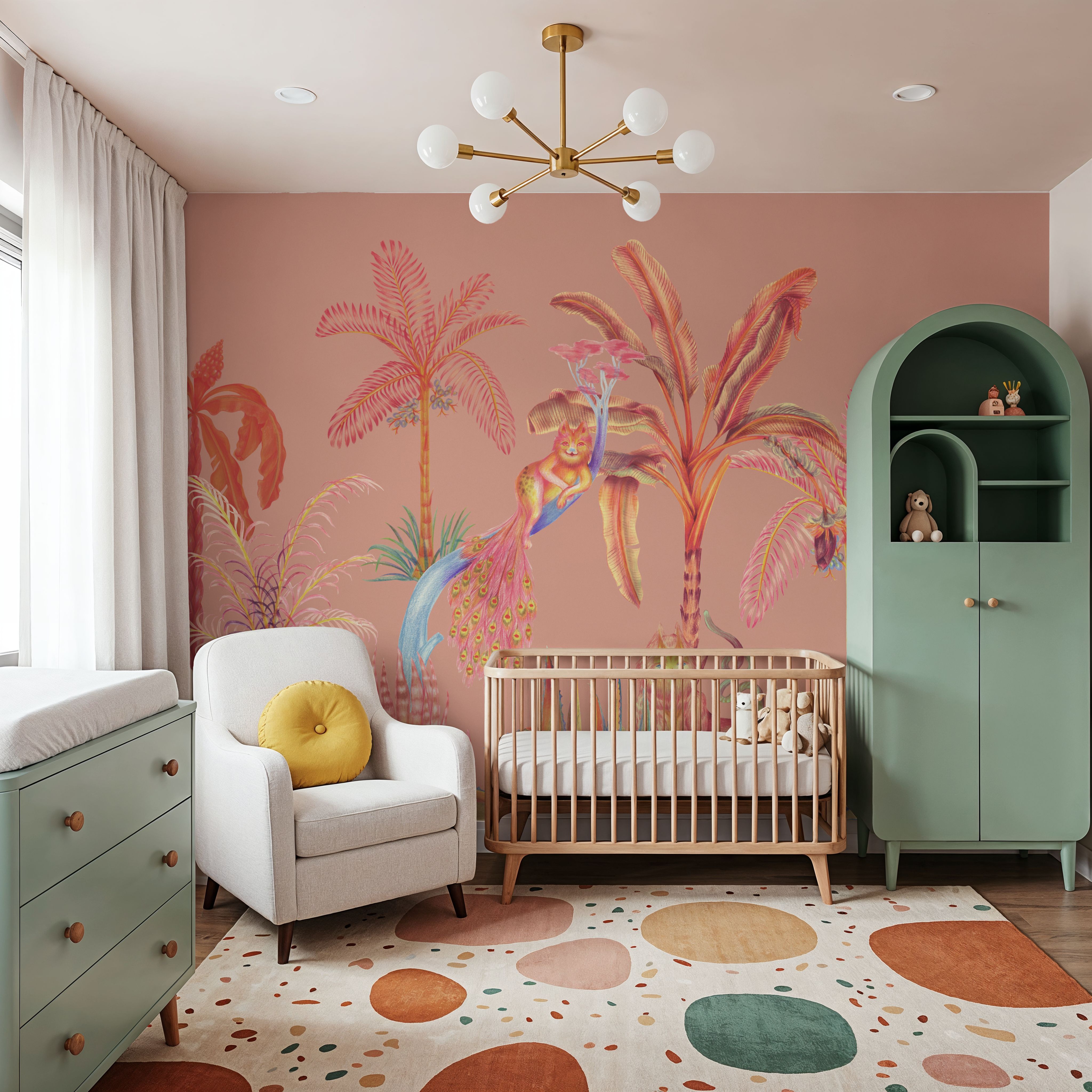 Colorful Jungle, Peach