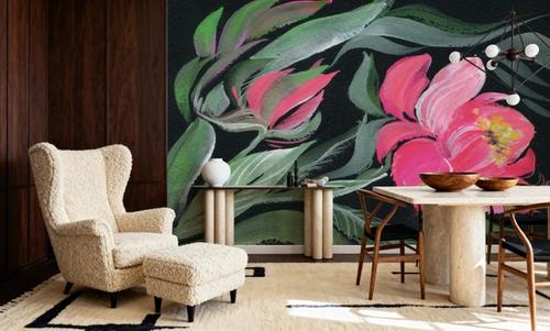 Peony on Black