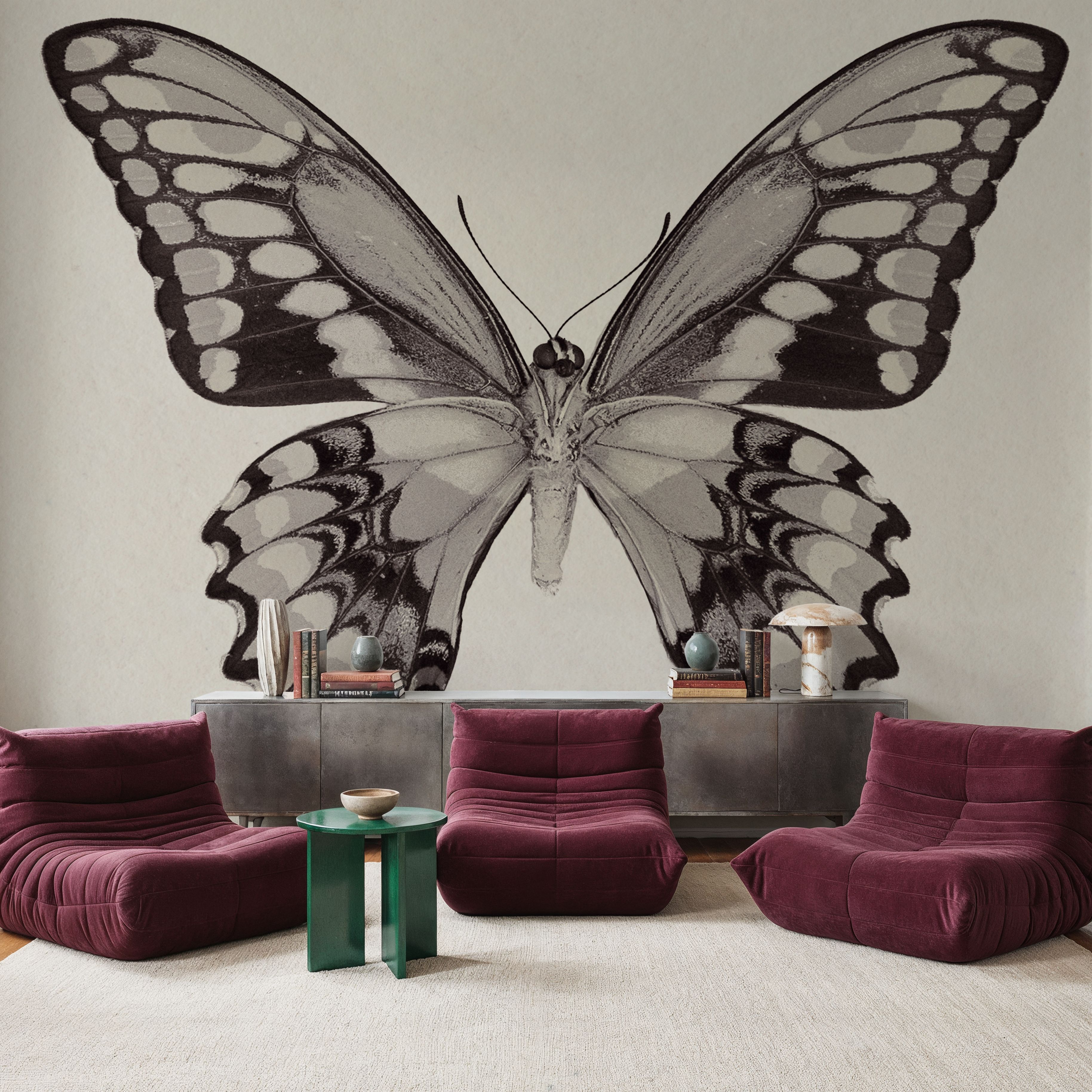 Butterfly VI Gray