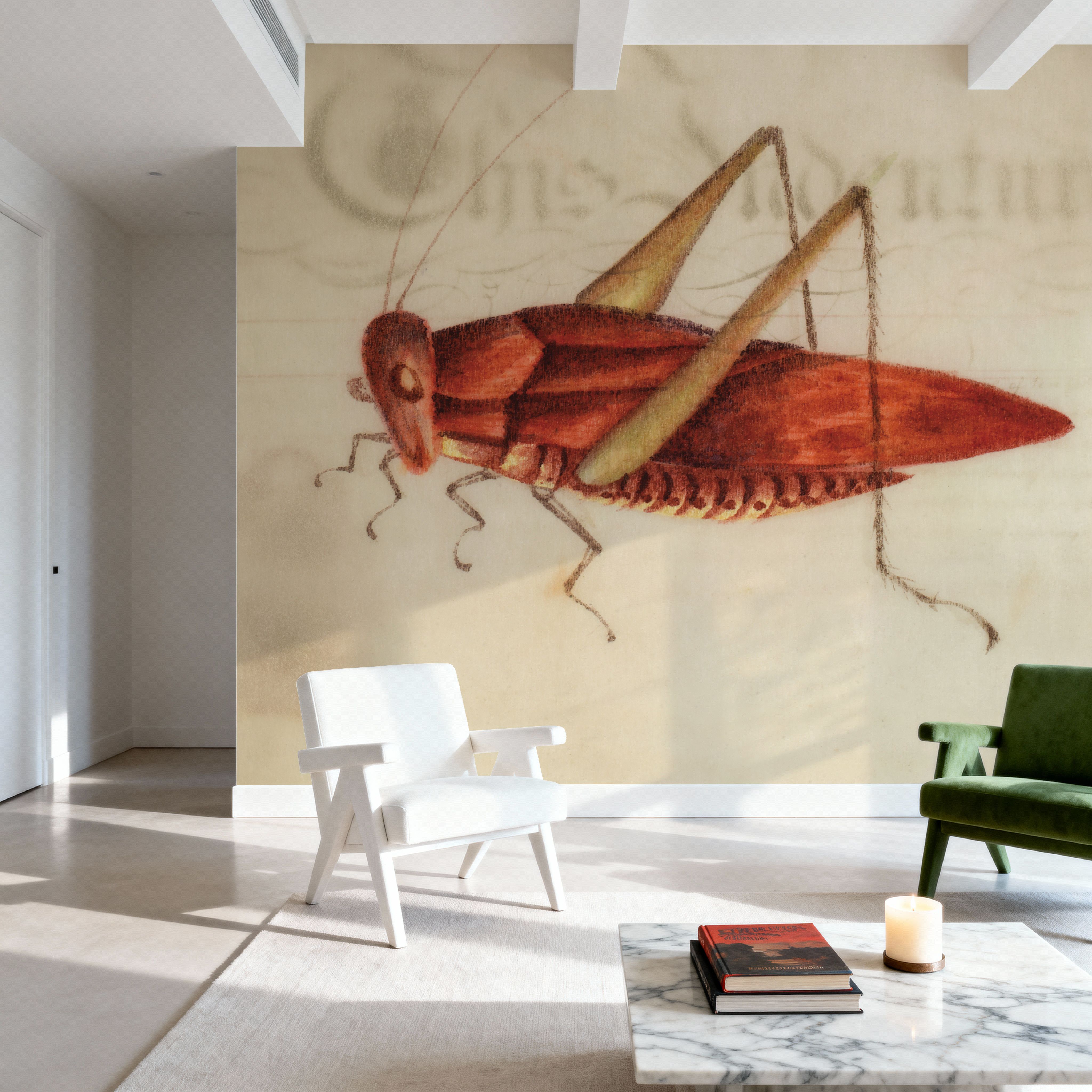 Vintage Red Grasshopper