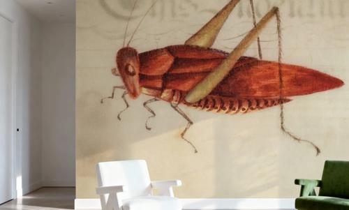 Vintage Red Grasshopper