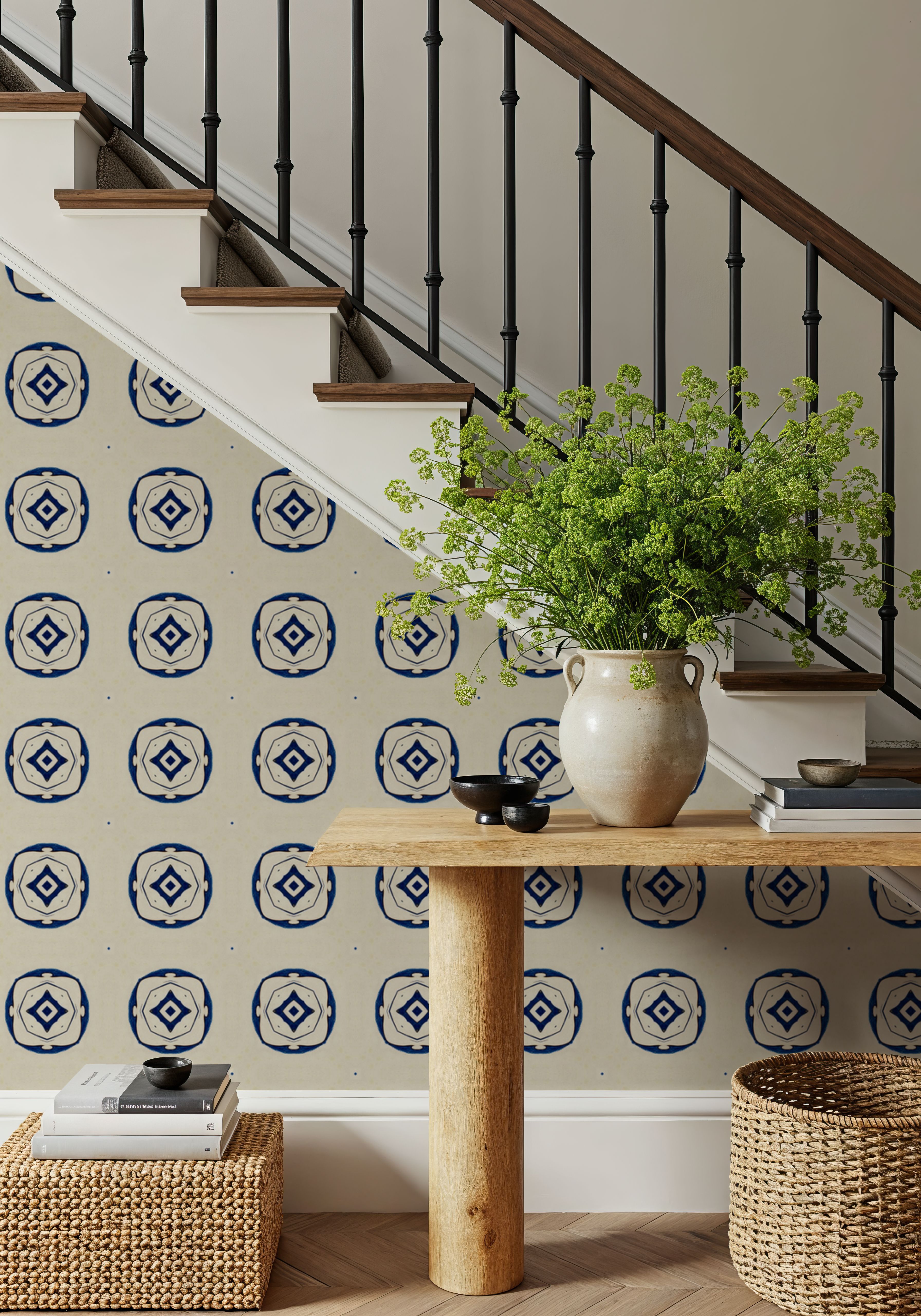 Nara Indigo Knots, Carte da parati