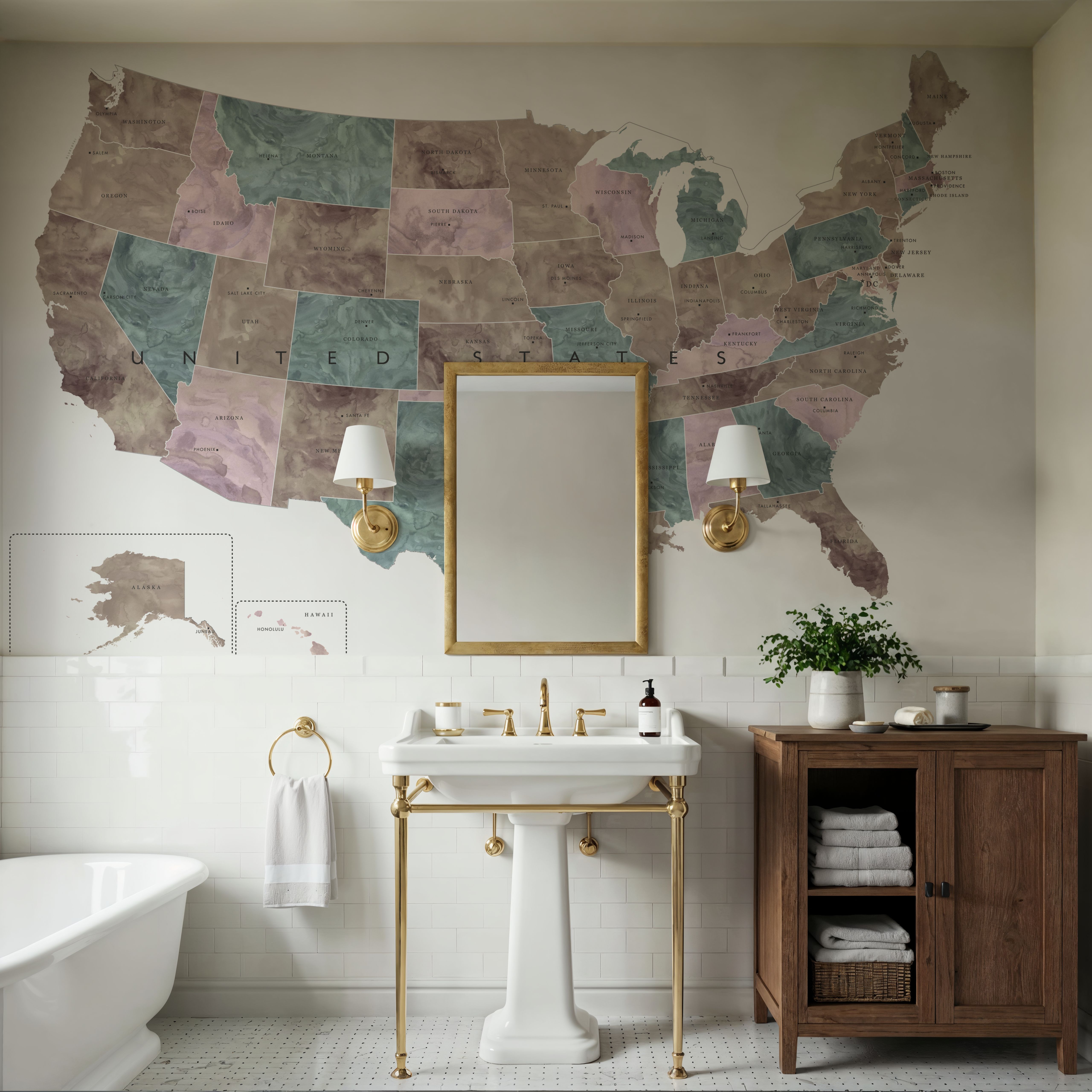 US State Map - Leire