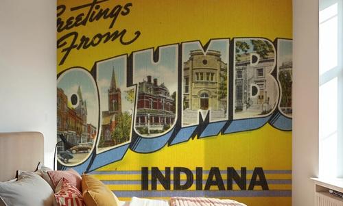 Greetings from Columbus - Screenprint Postcard