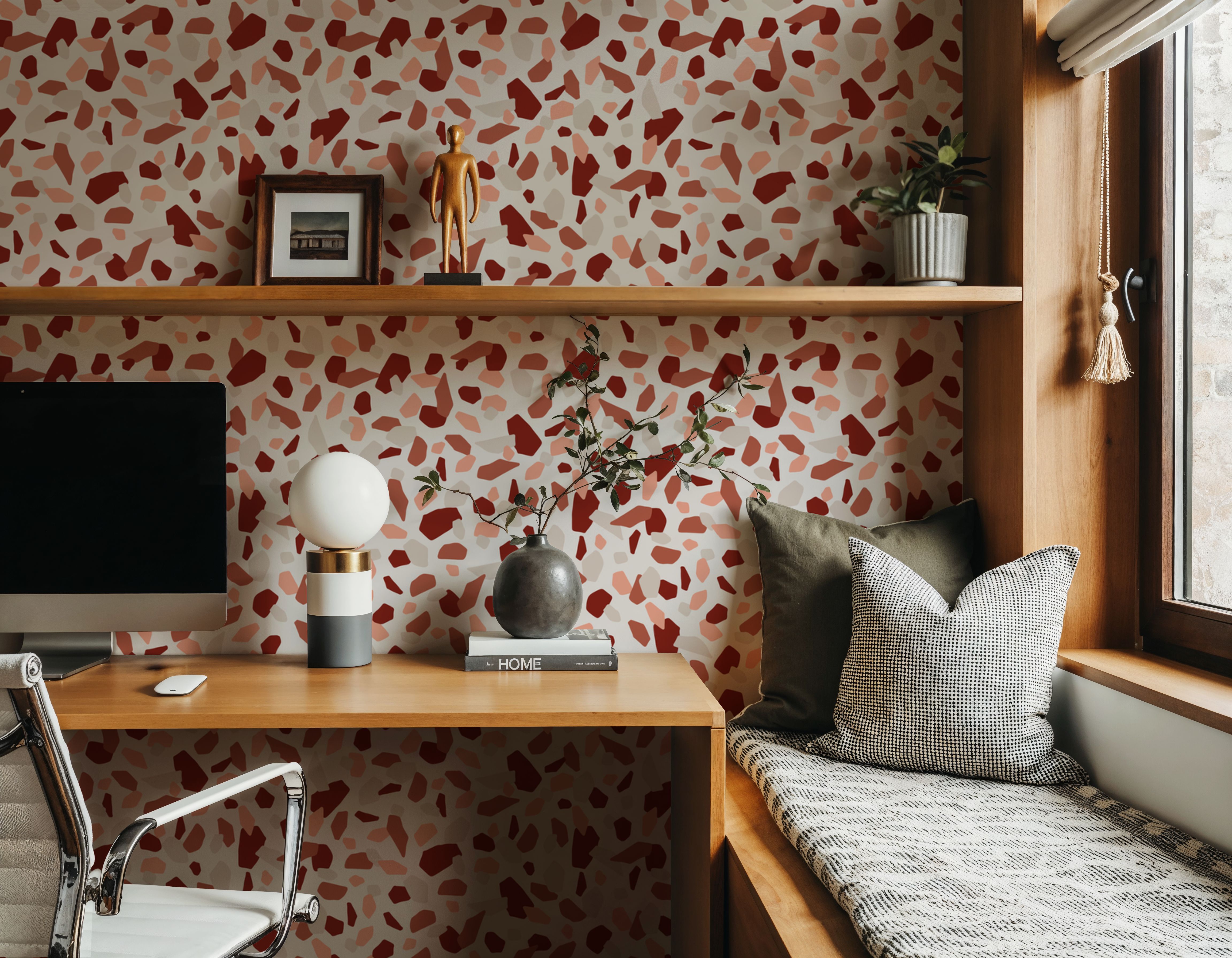 Terrazzo, Pink and Brick