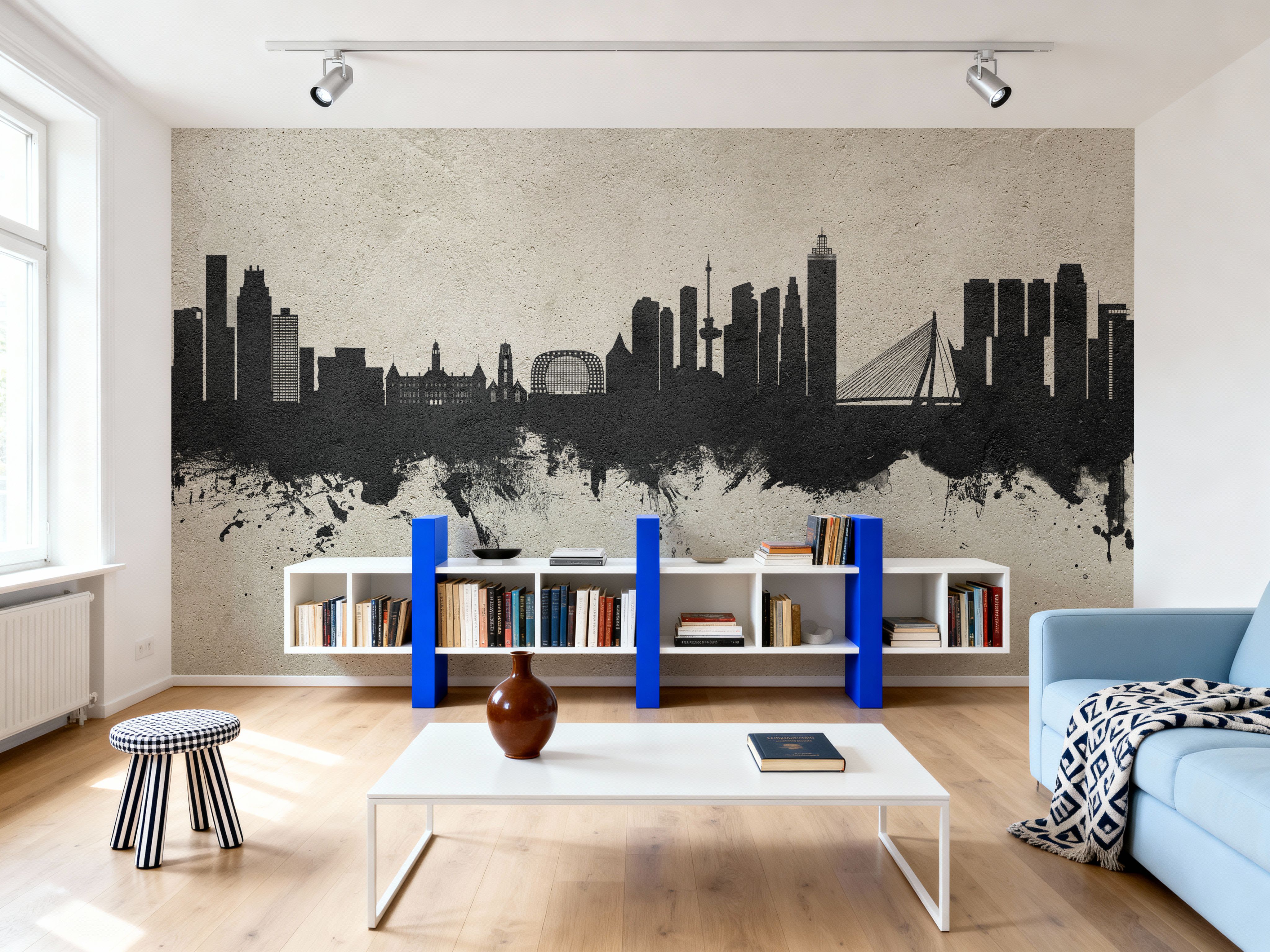 Rotterdam The Netherands Skyline Concrete