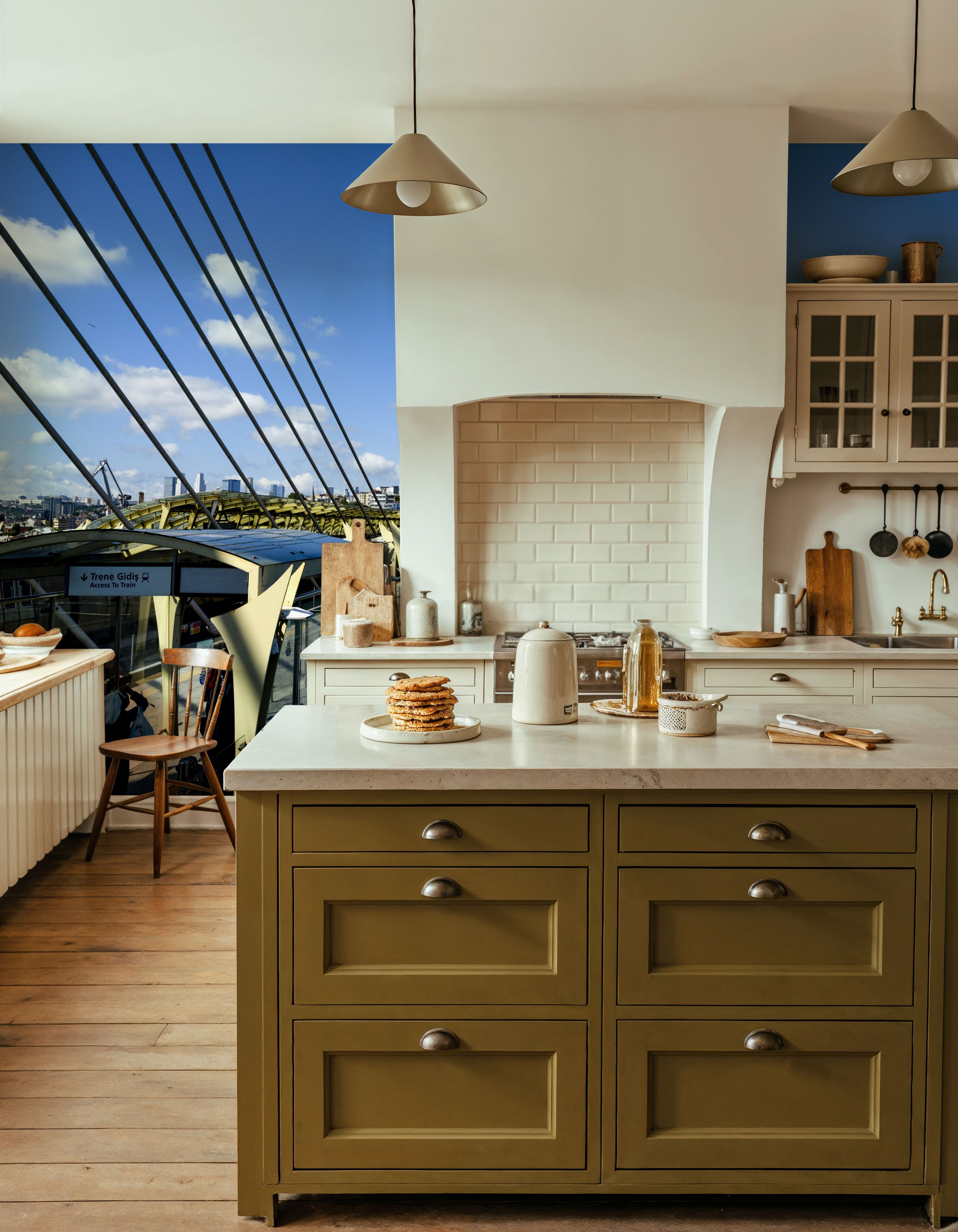 Urban Bridge Crossing