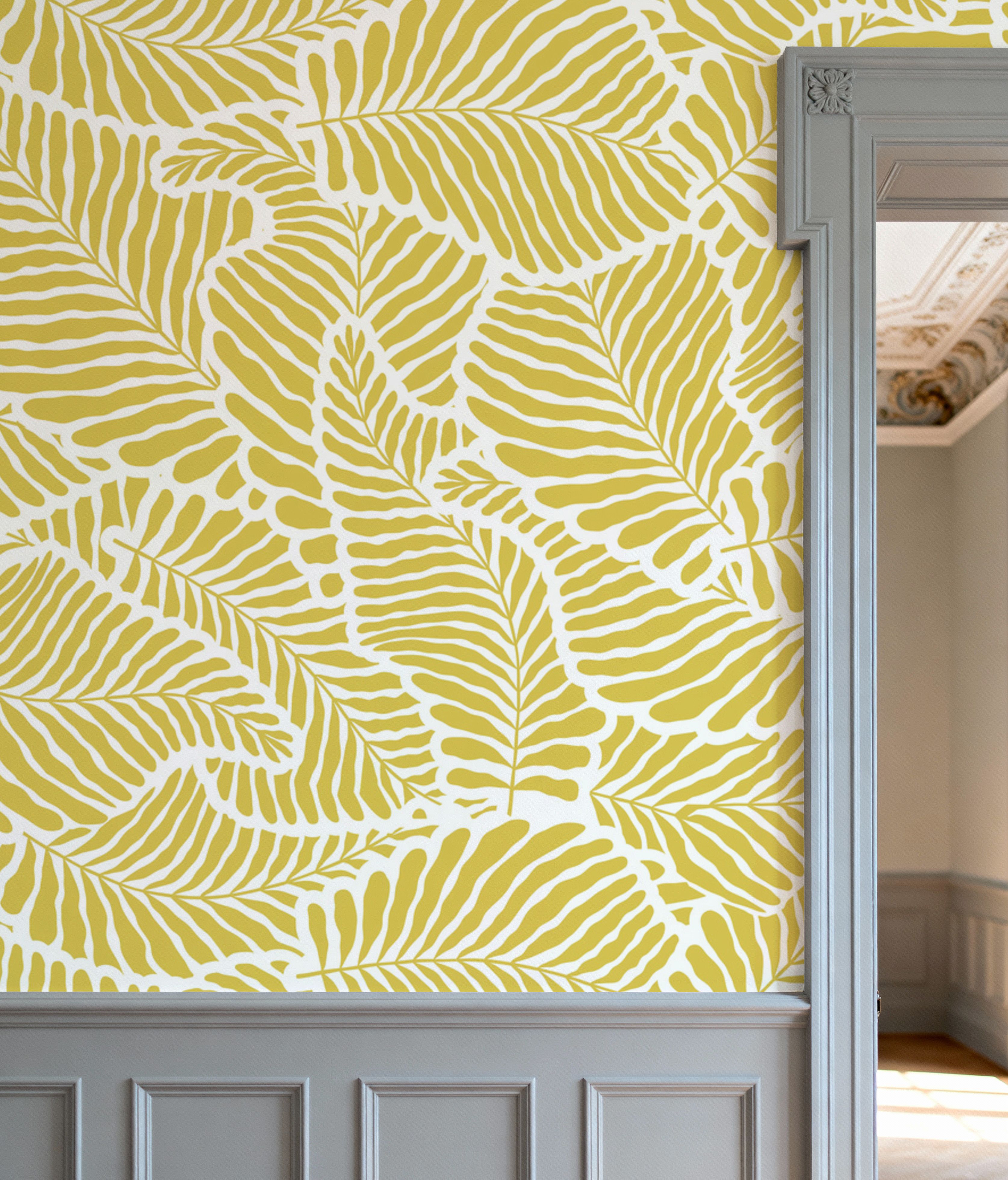 Fern Cut-Outs Pattern, Citrus