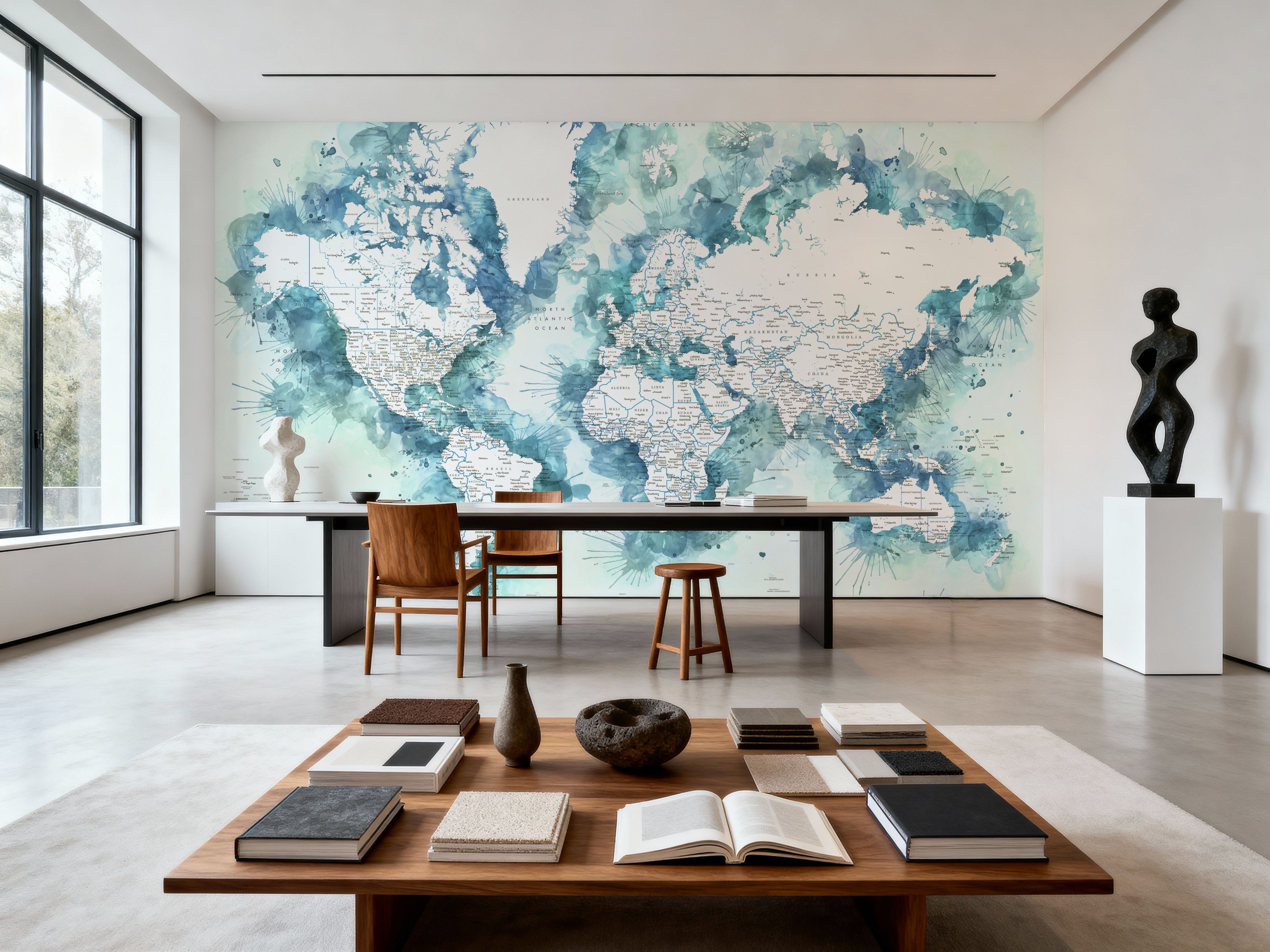 World Map Cities - Shari