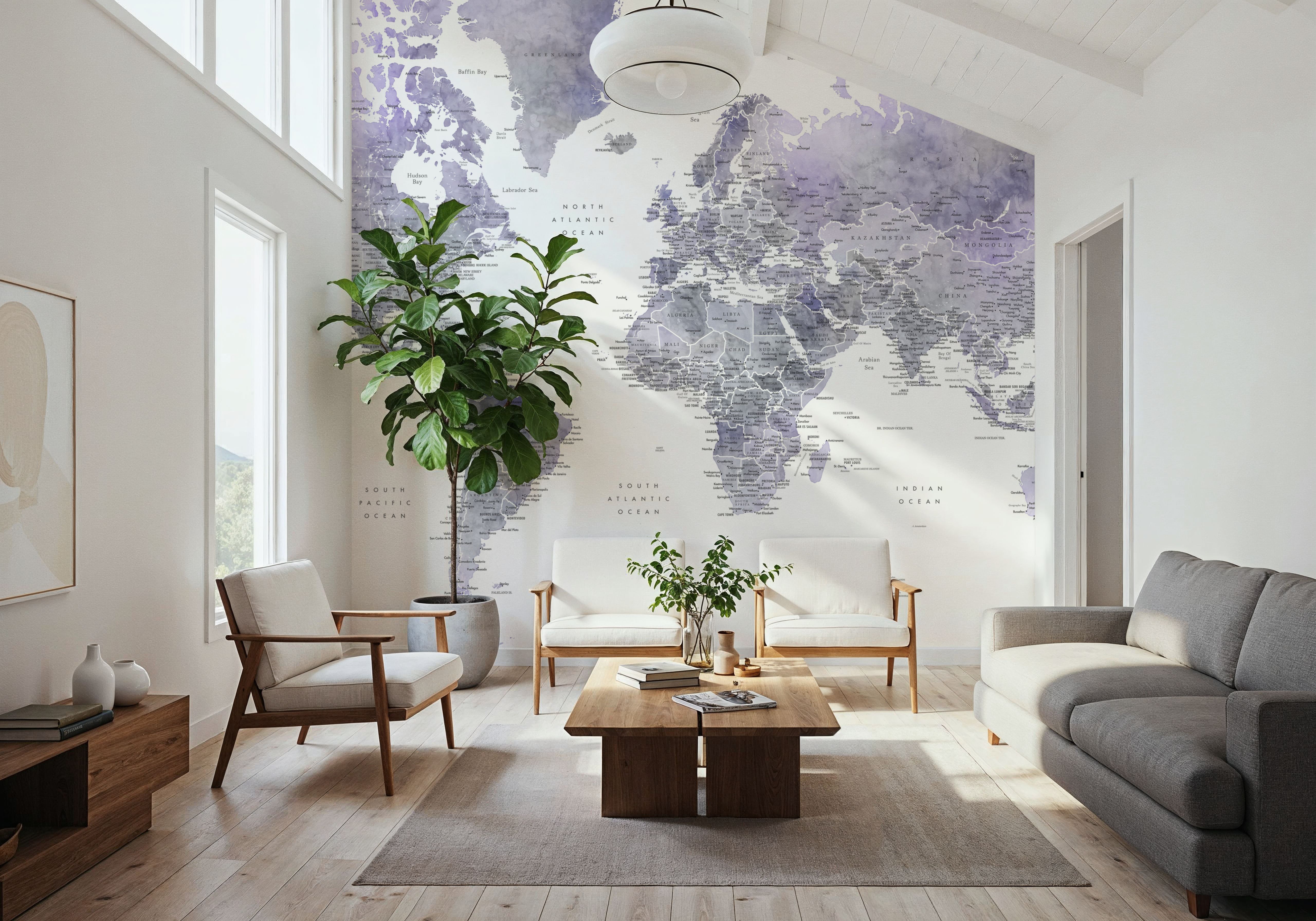 World Map Cities - Lilas