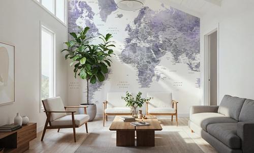 World Map Cities - Lilas