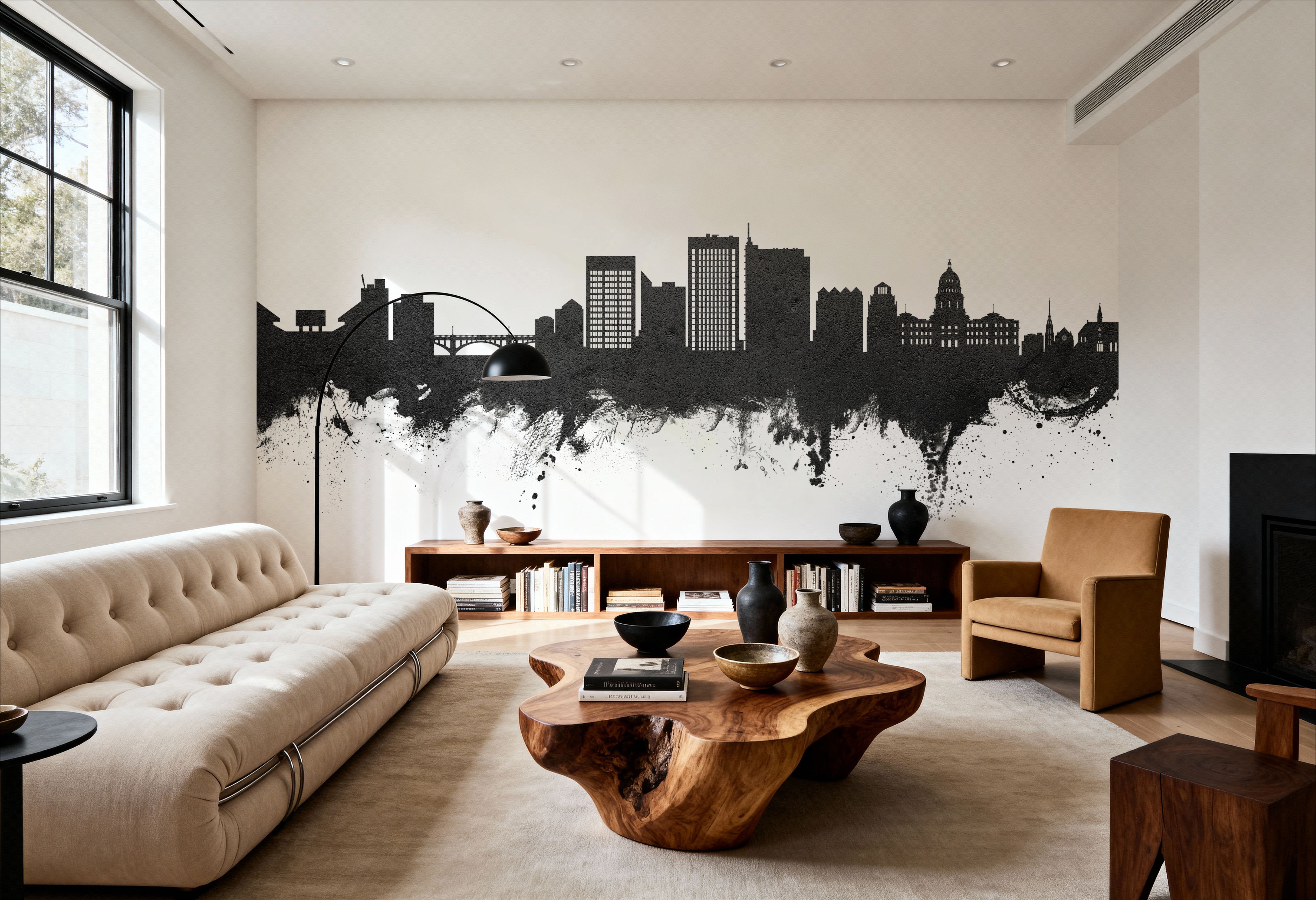 Boise Idaho Skyline Black & White