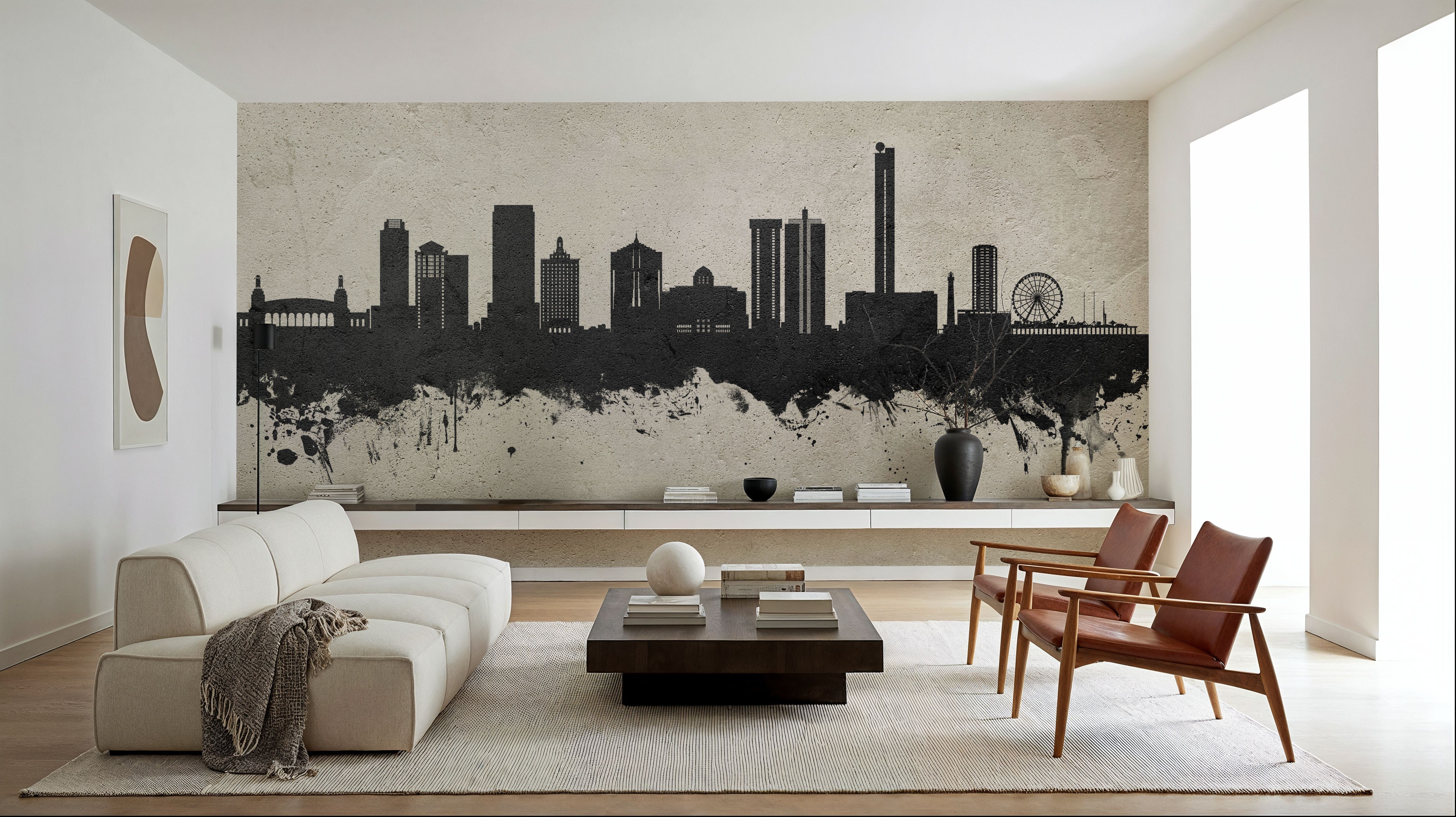 Atlantic City New Jersey Skyline Concrete