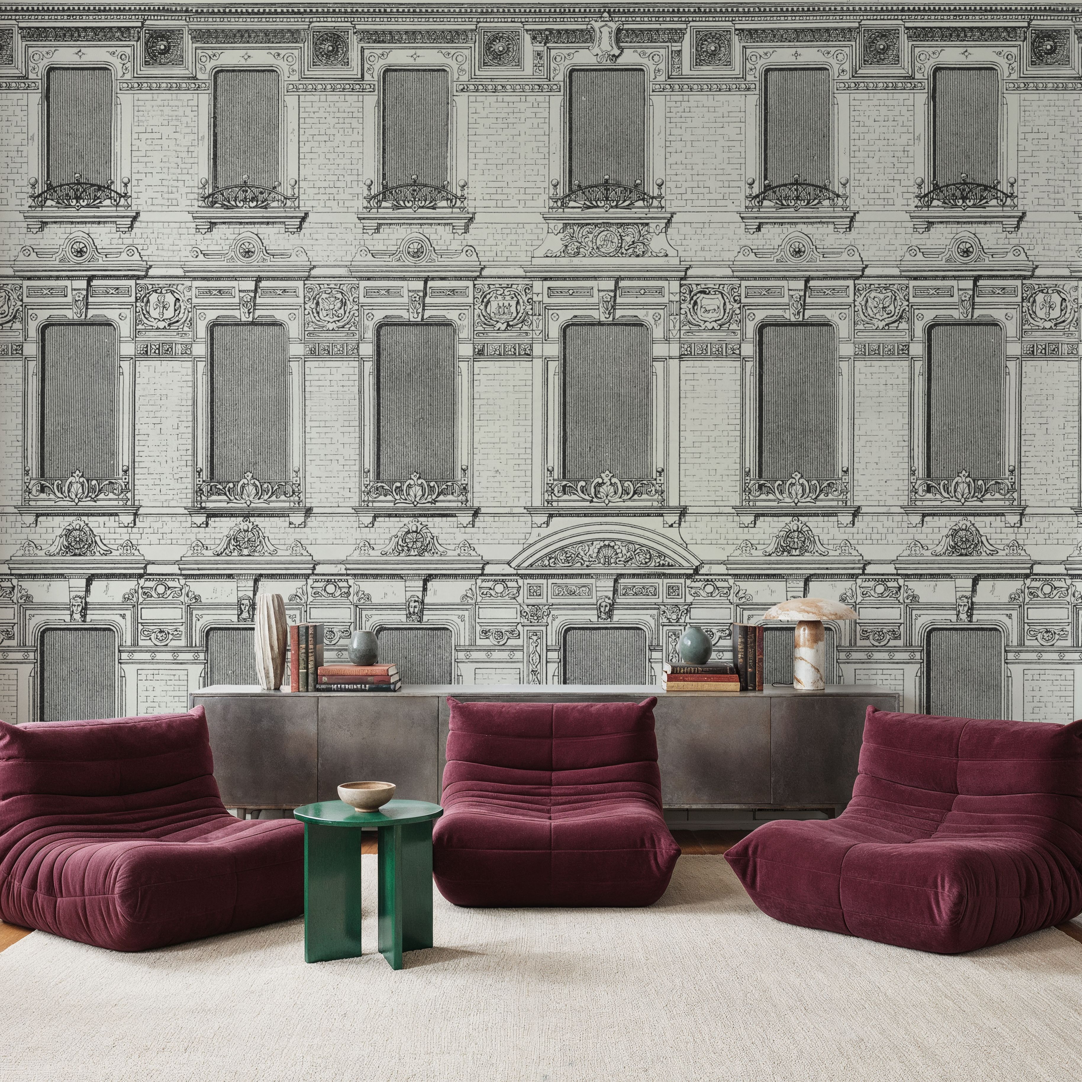 Vintage Facade, White