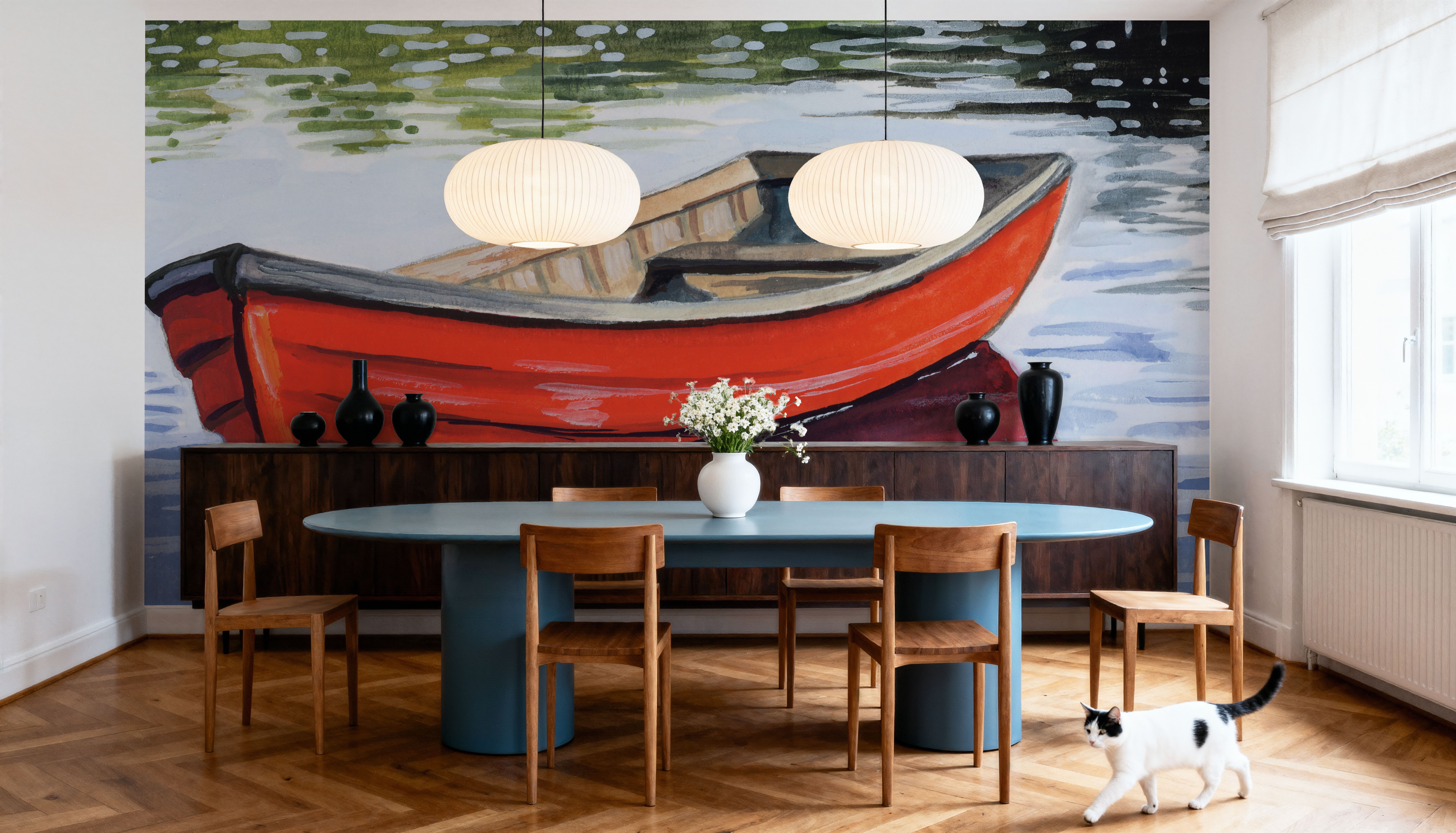 Fishing Boat on Still Water