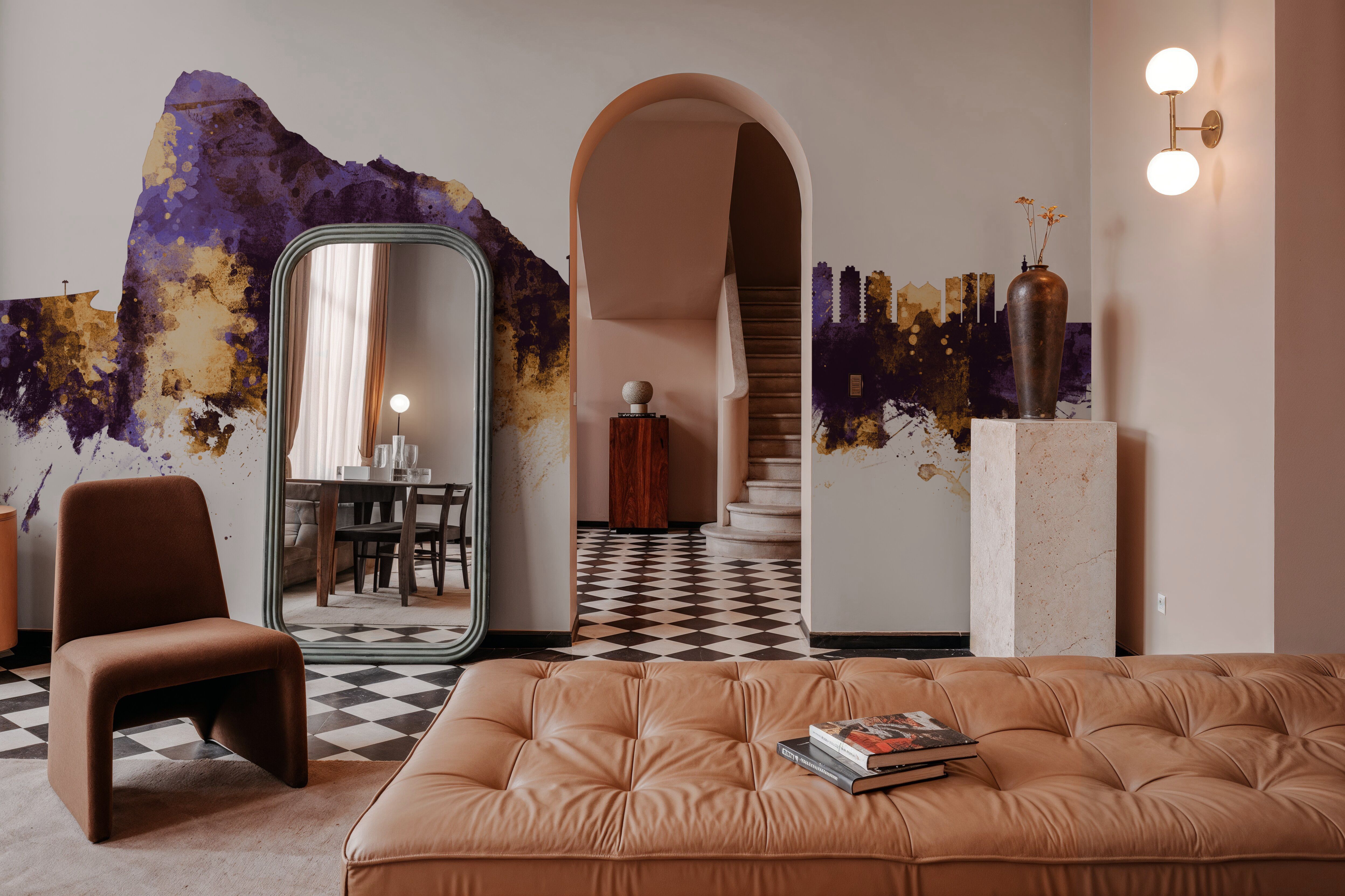 Gibraltar Skyline Purple & Gold