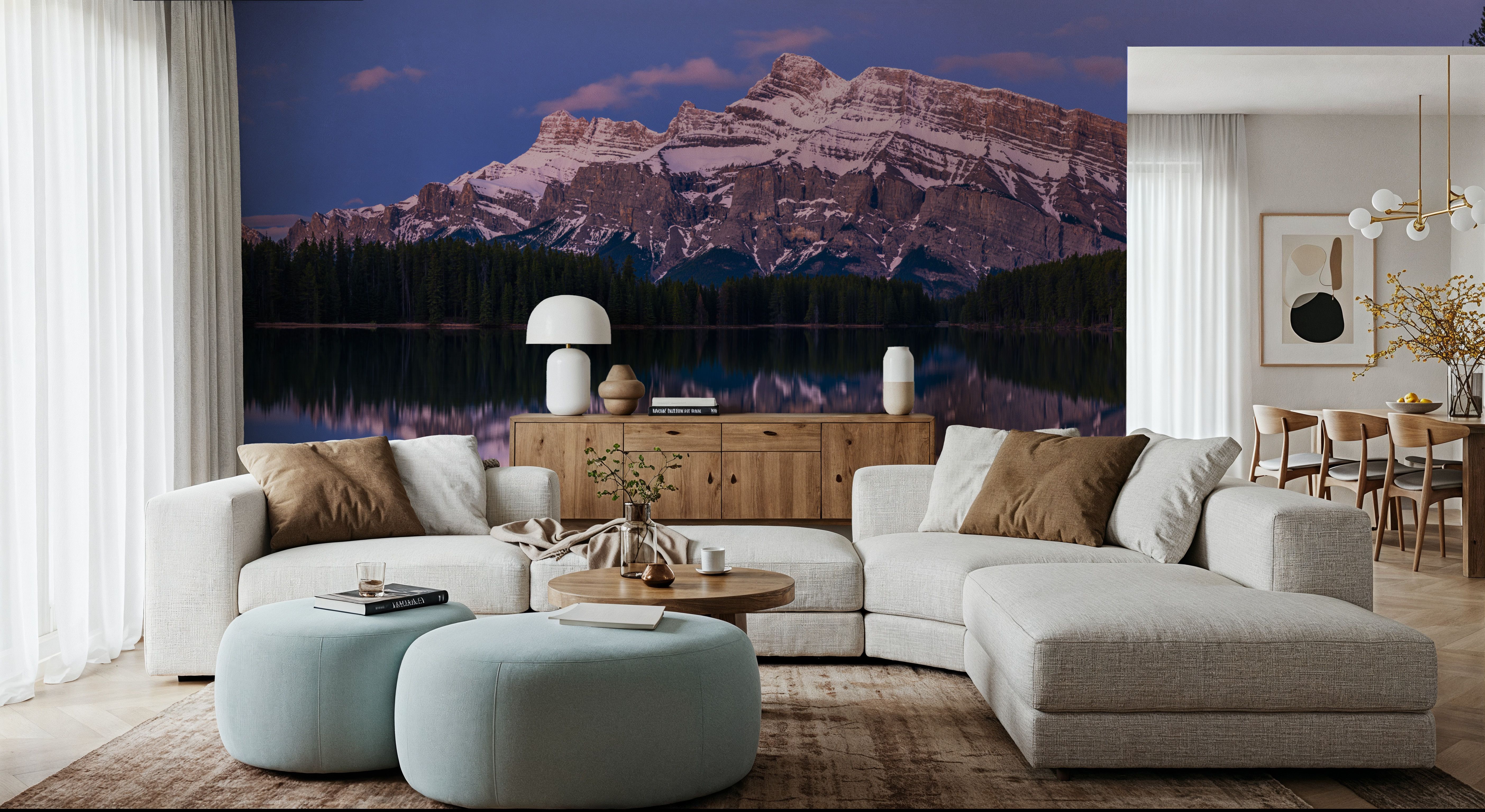 Mount Rundle Moon
