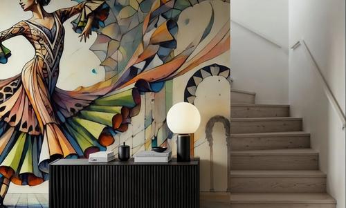 Flamenco Dancer in Art Deco