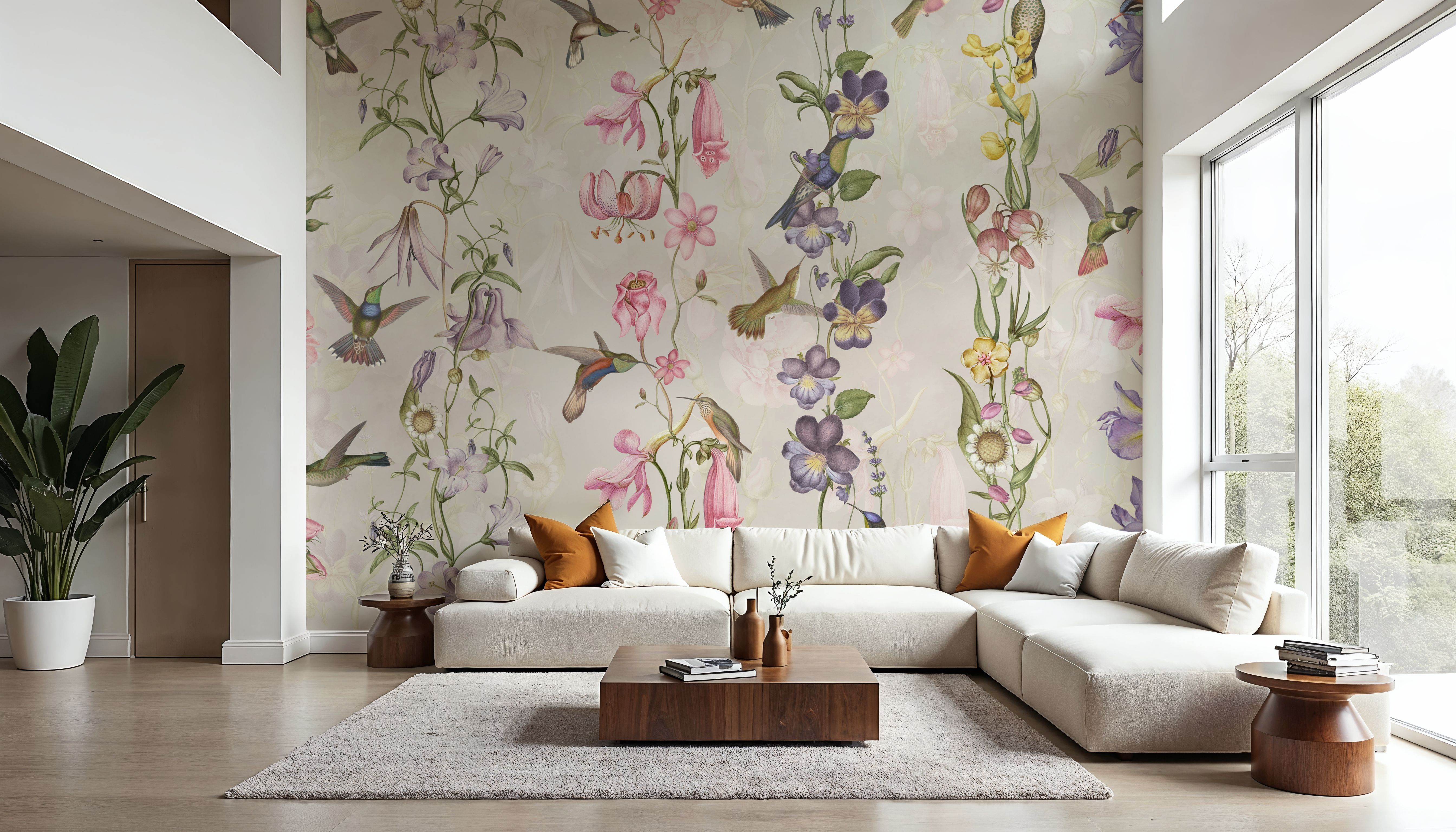 Hummingbirds and Violets