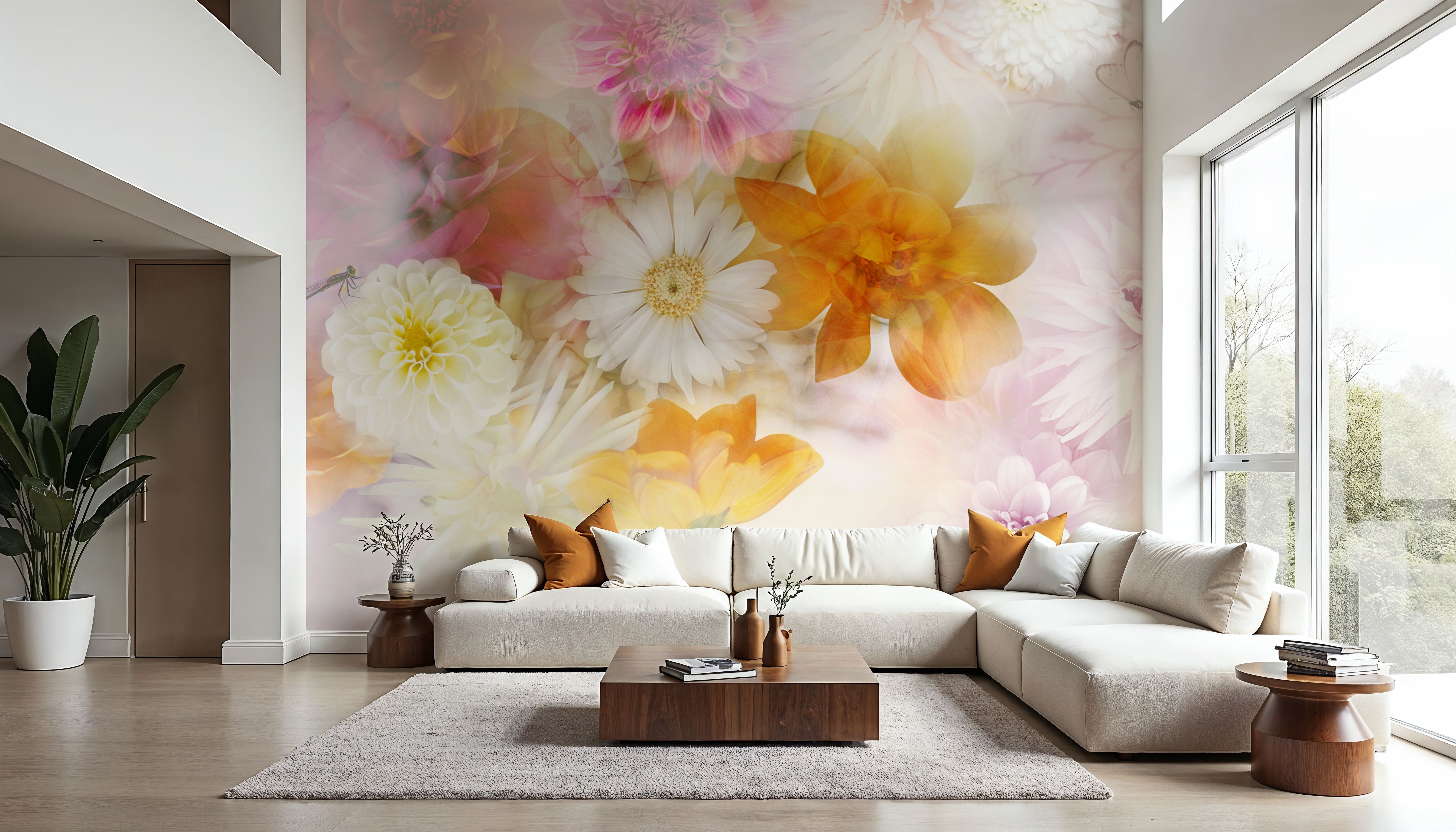 Ethereal Dahlias, Wallpaper