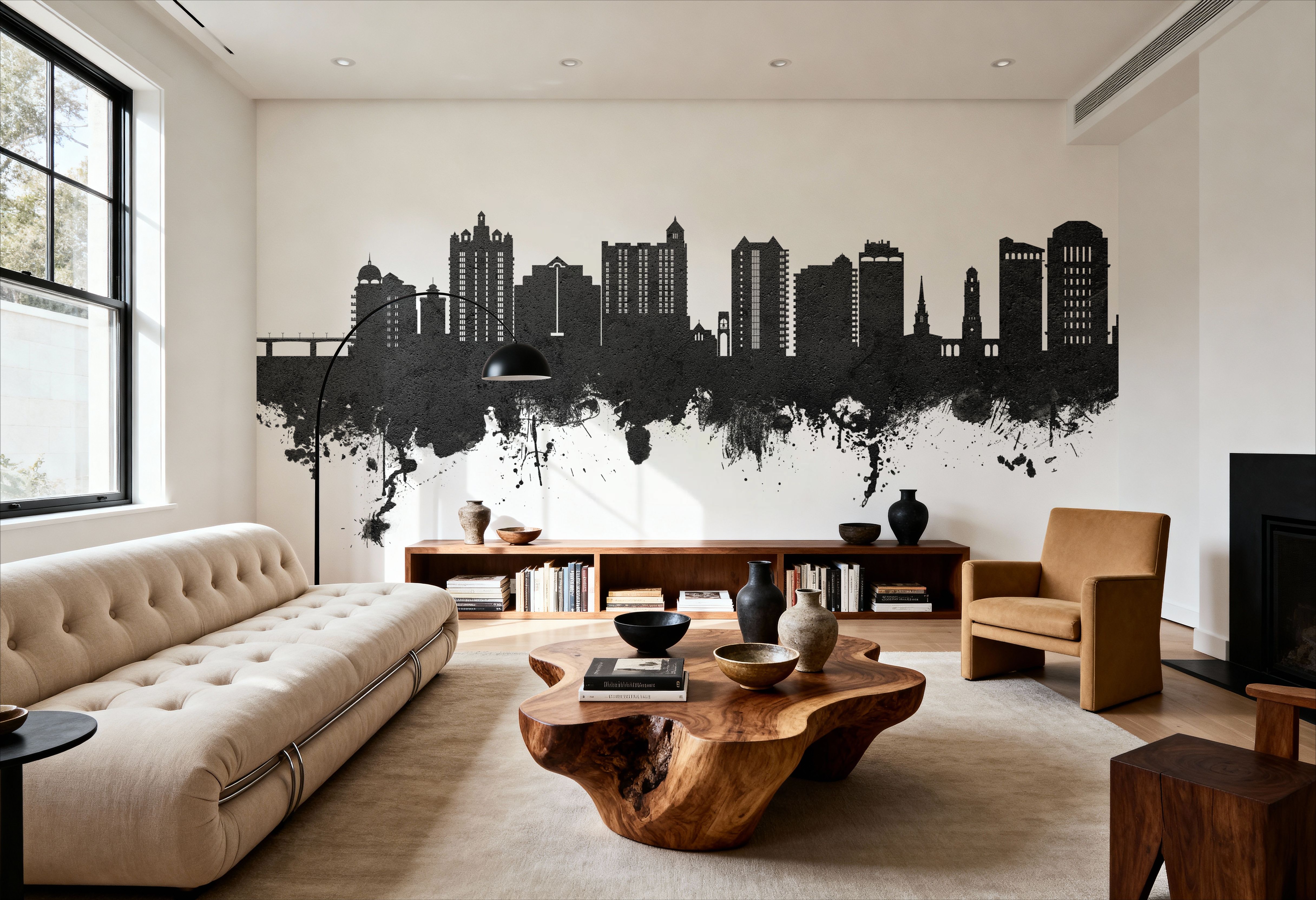 Sarasota Florida Skyline Black & White