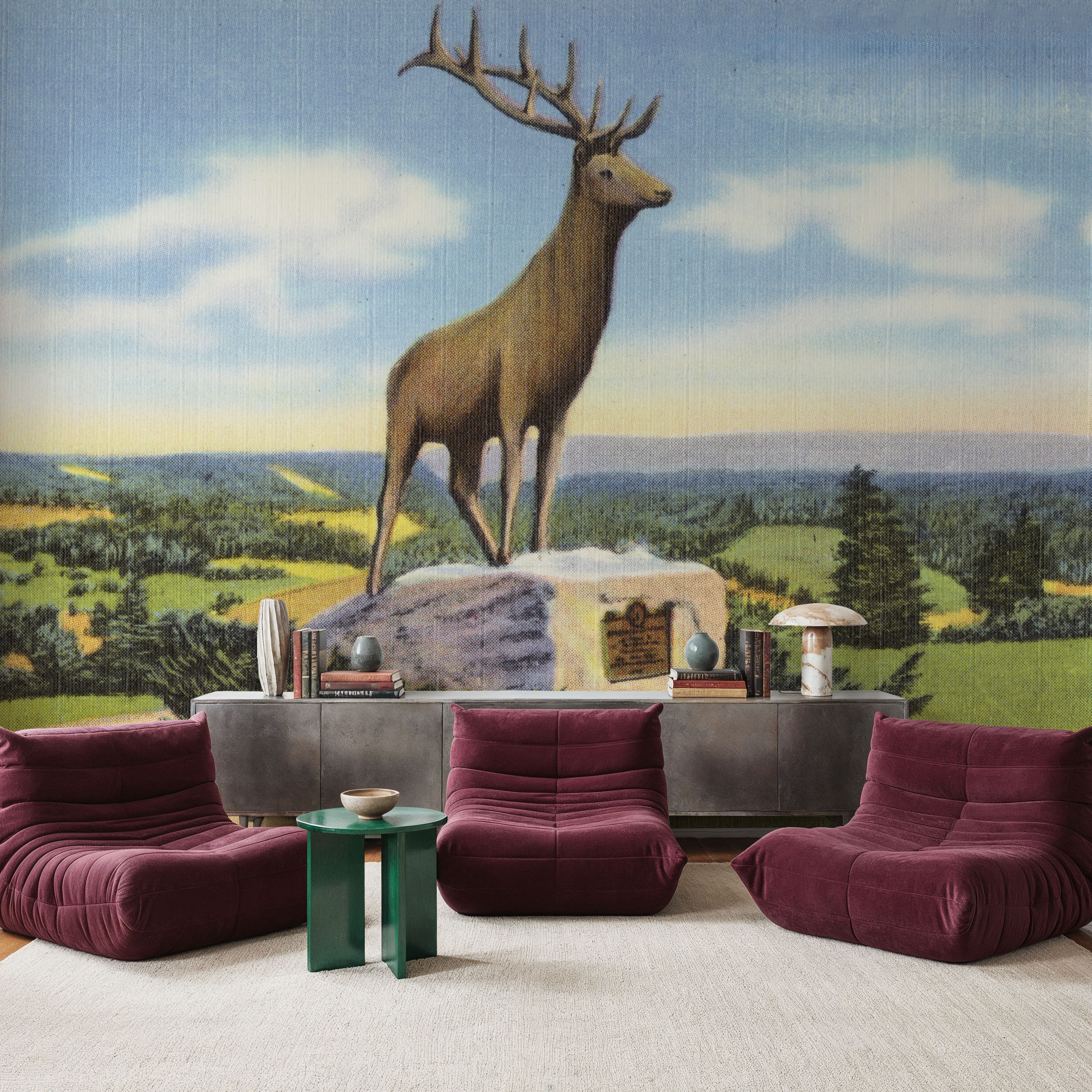 Deerfield - Screenprint Postcard