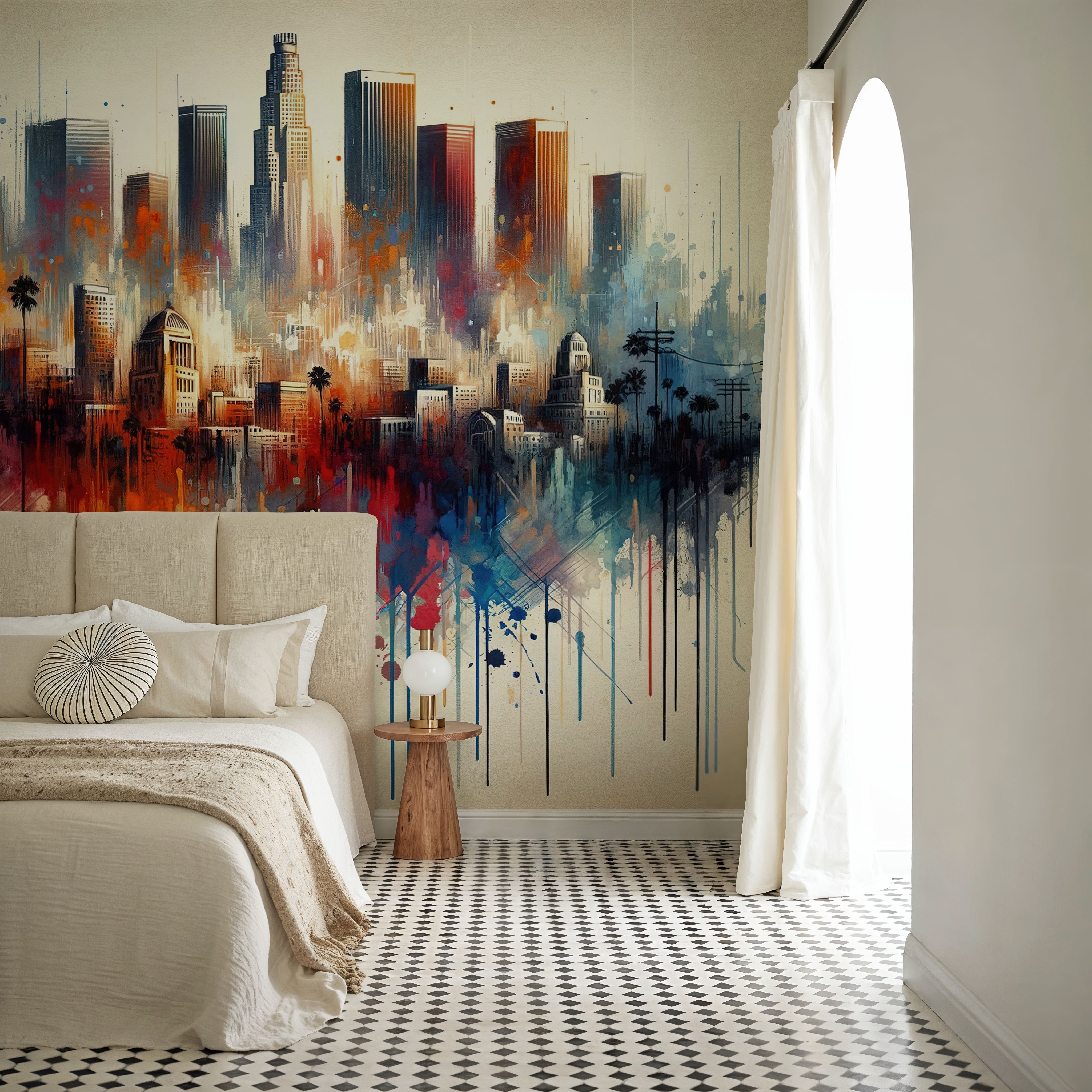 Watercolor Skyline II