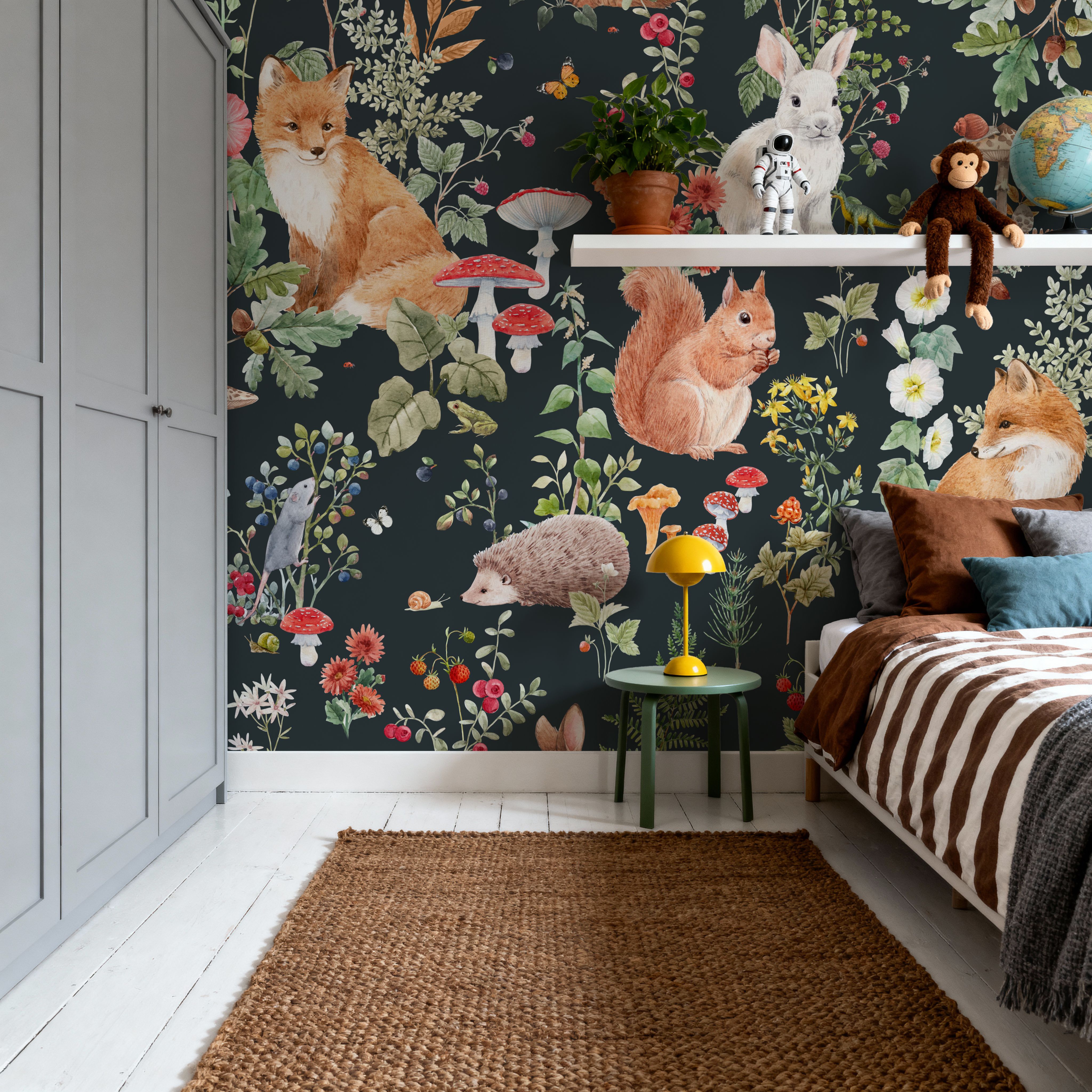 Baby Animals Nordic Fauna, Dark Blue