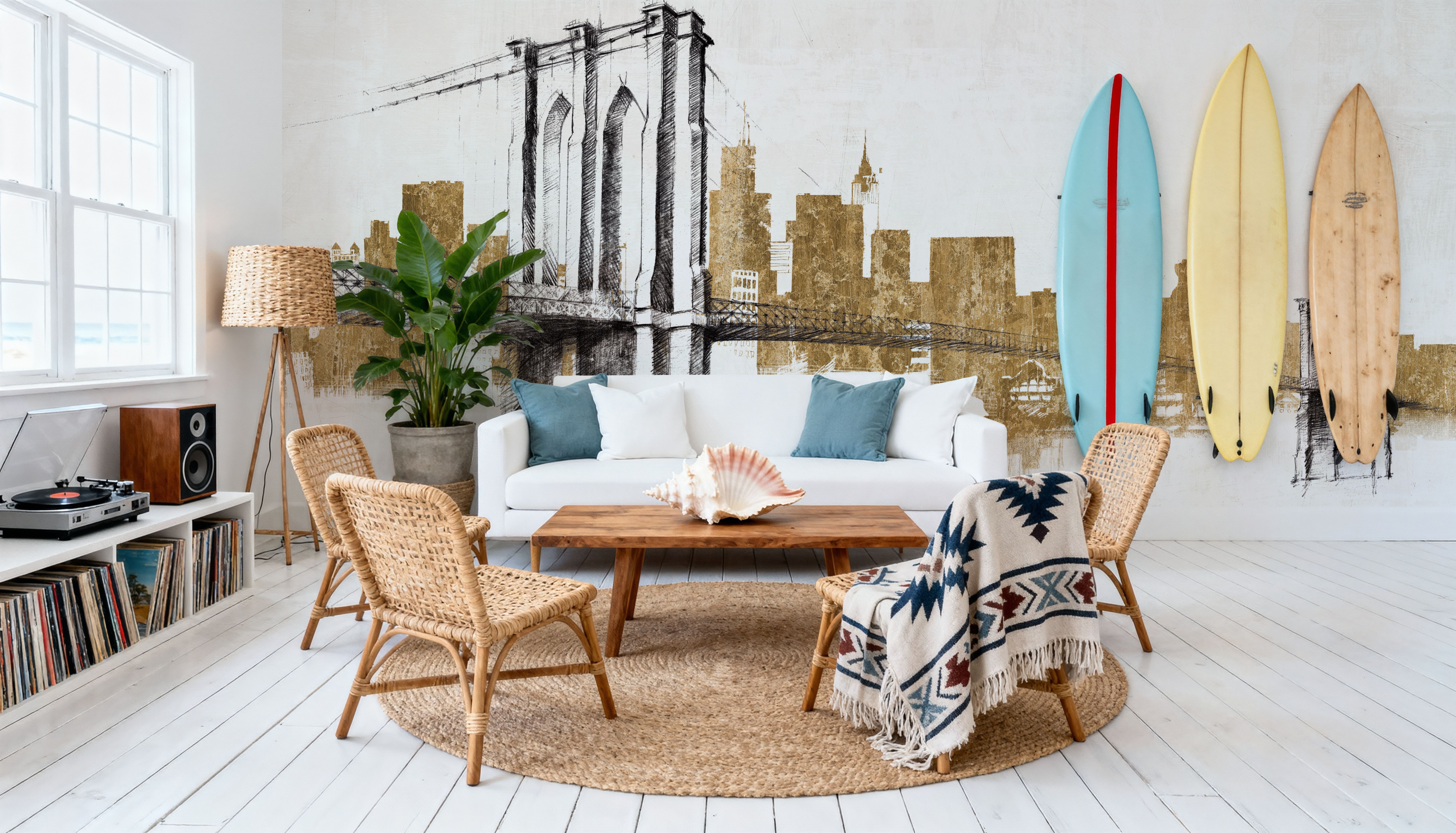 Skyline Crossing Gold, Wallpaper