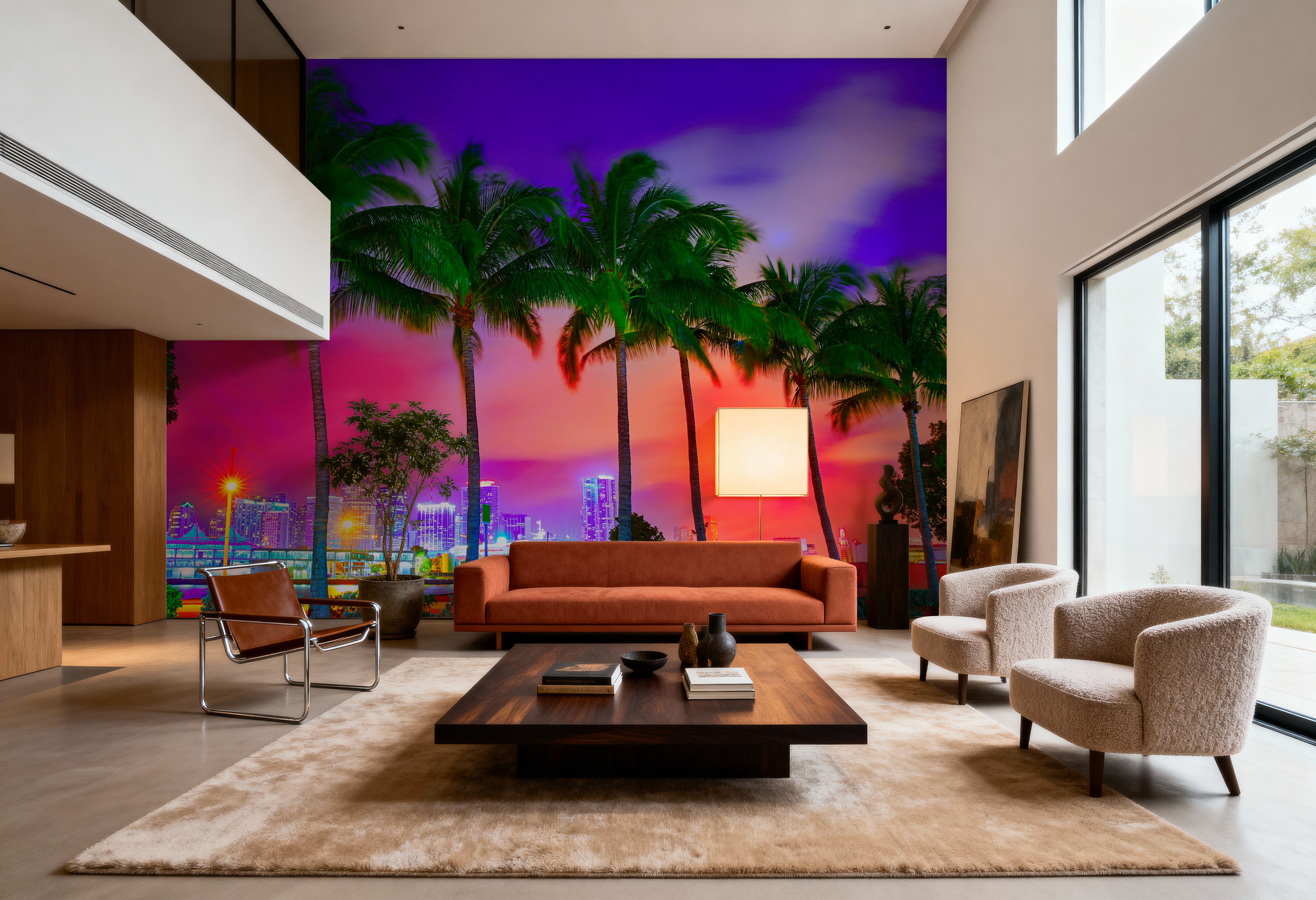 Miami Palm Sunset