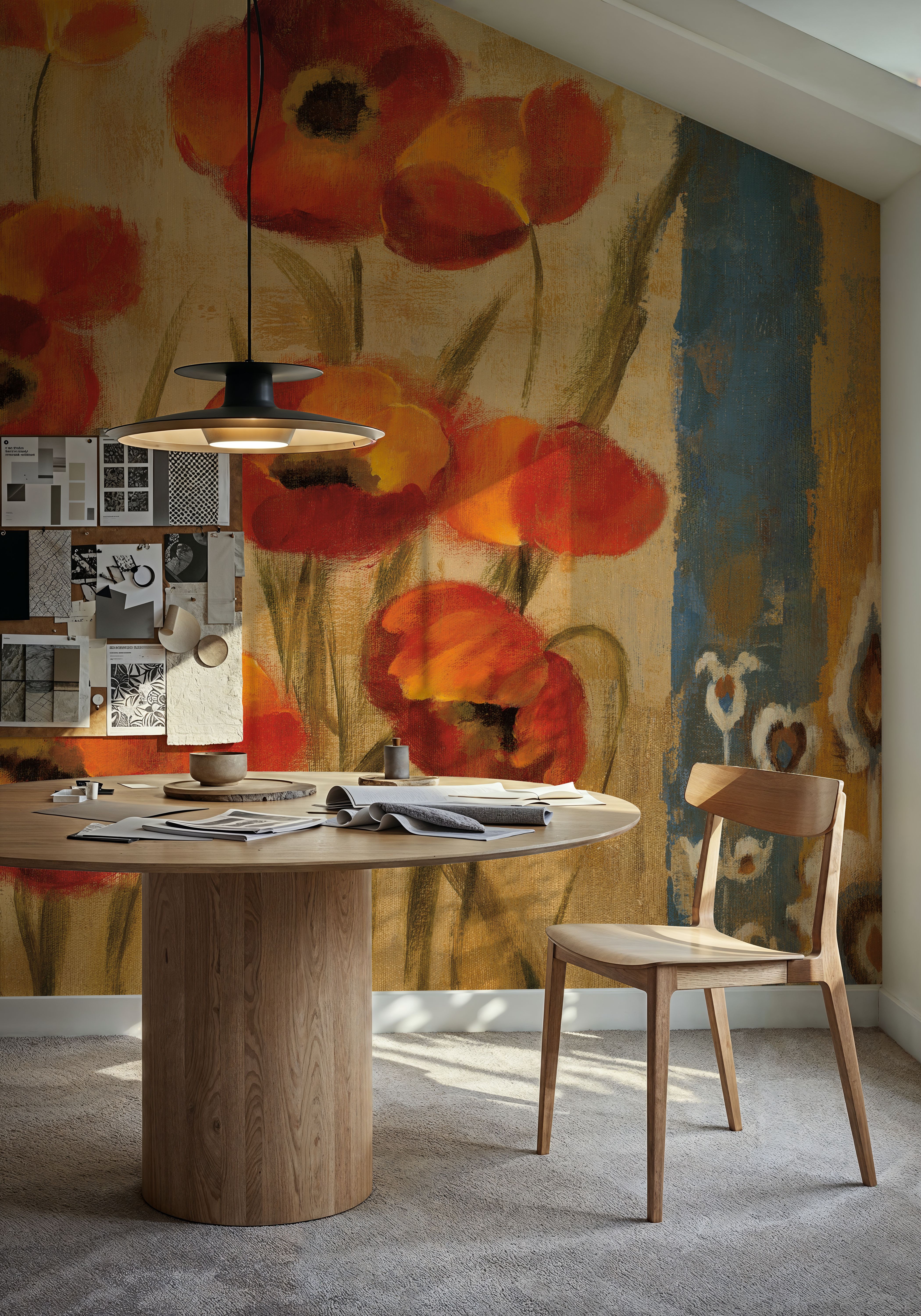 Ikat Floral Tapestry