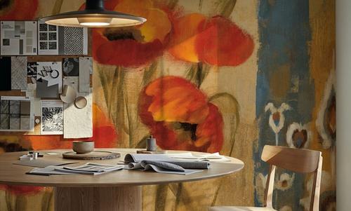 Ikat Floral Tapestry