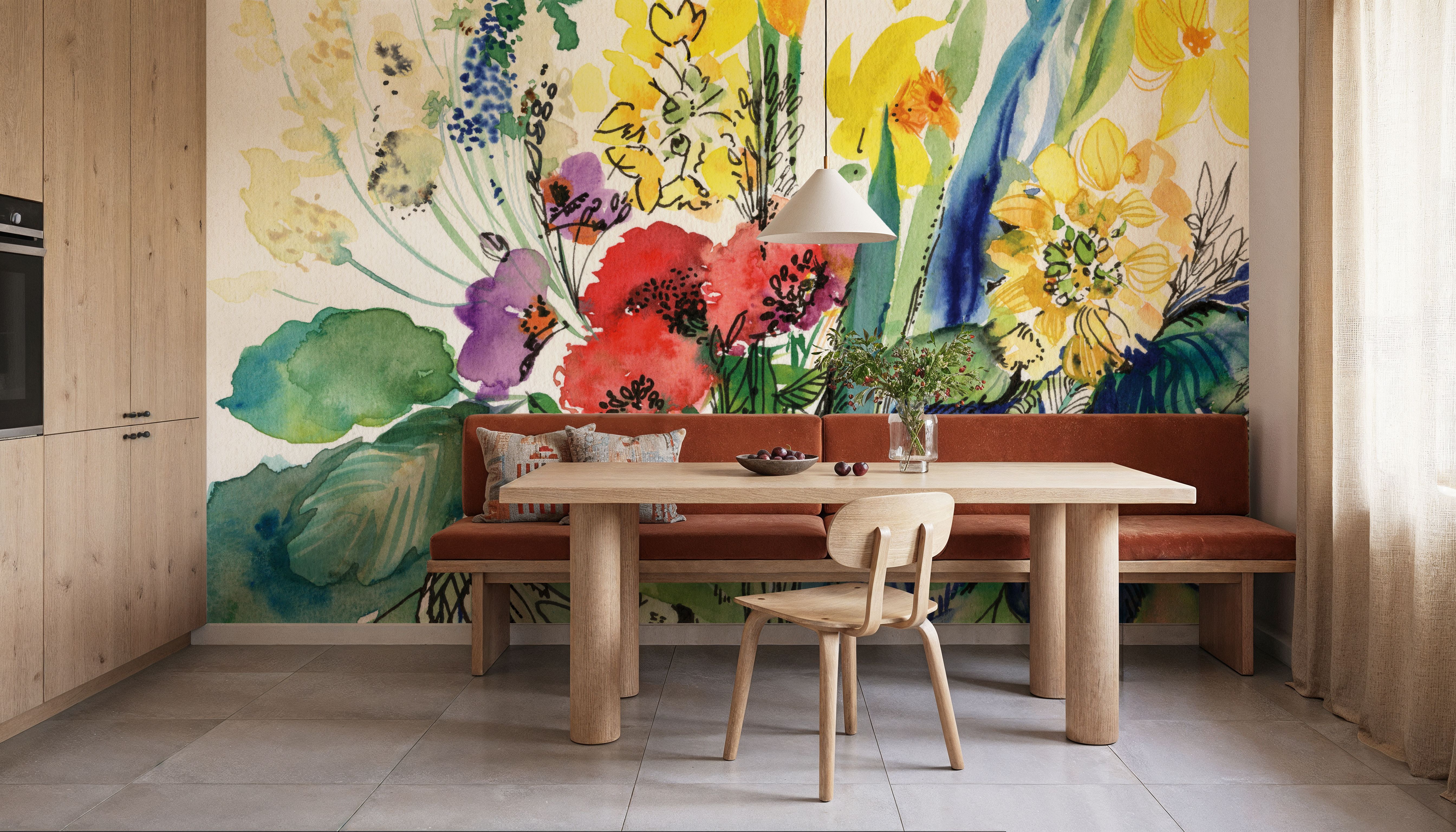 Garden Burst, Behang