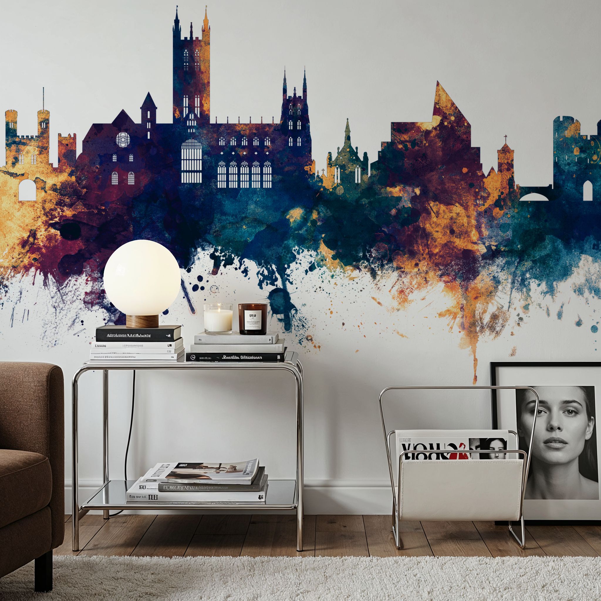 Canterbury England Skyline Blue & Bronze