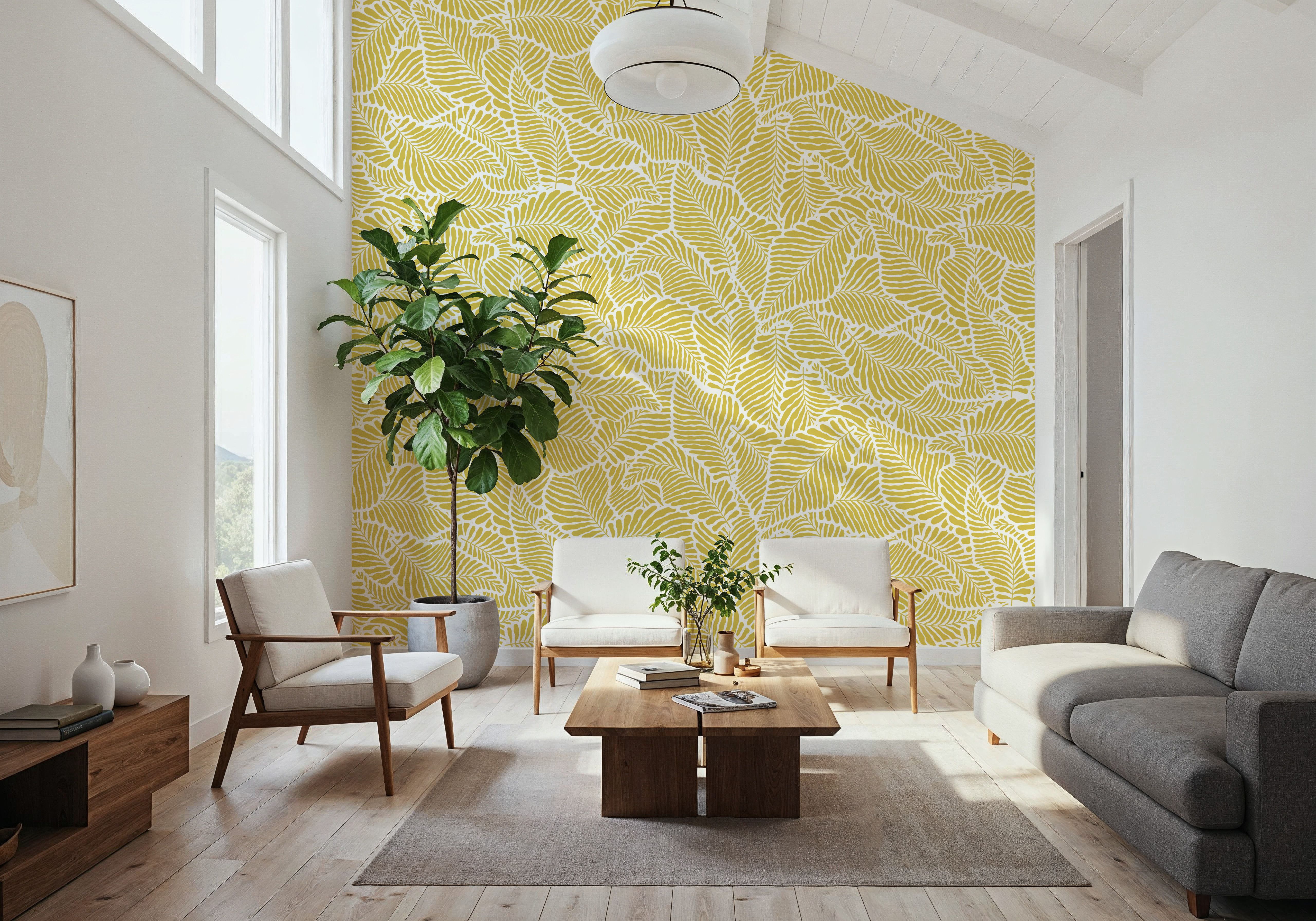 Fern Cut-Outs Pattern, Citrus